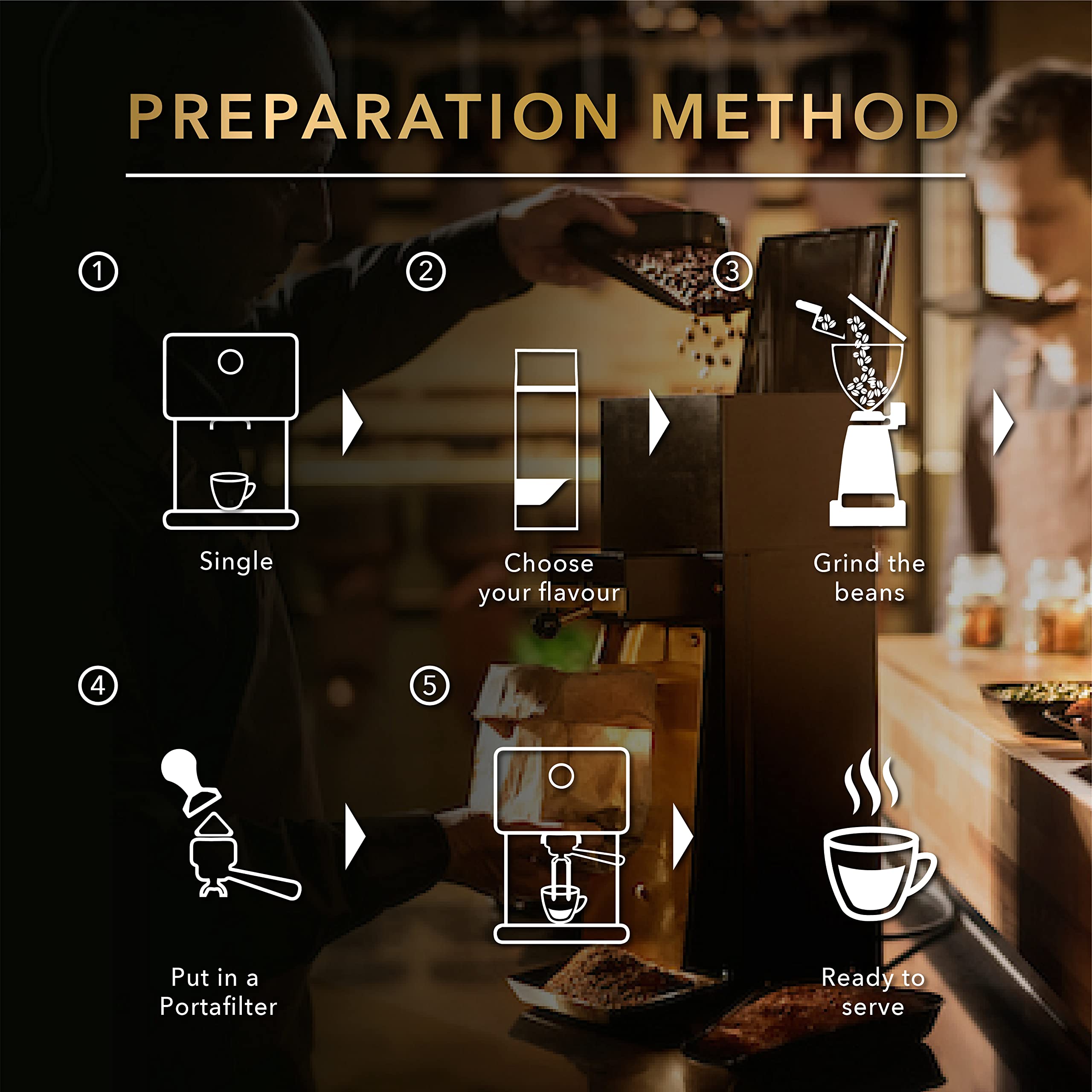 L"OR Espresso Onyx Coffee Beans 500g - Intense Dark Roast Blend 5