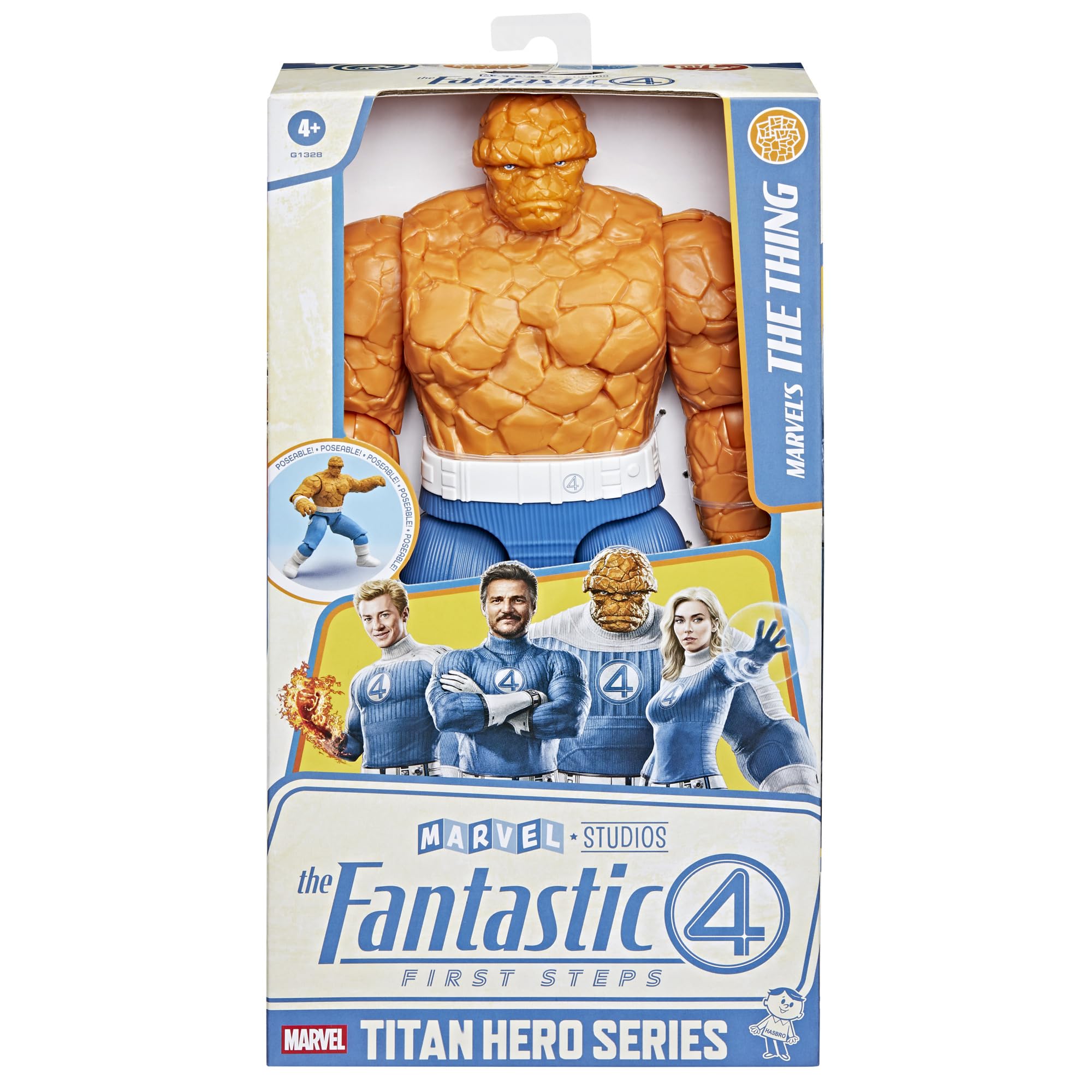 Marvel Titan Hero Series The Thing Action Figure - 30 cm Scale, 11 Points of Articulation 7