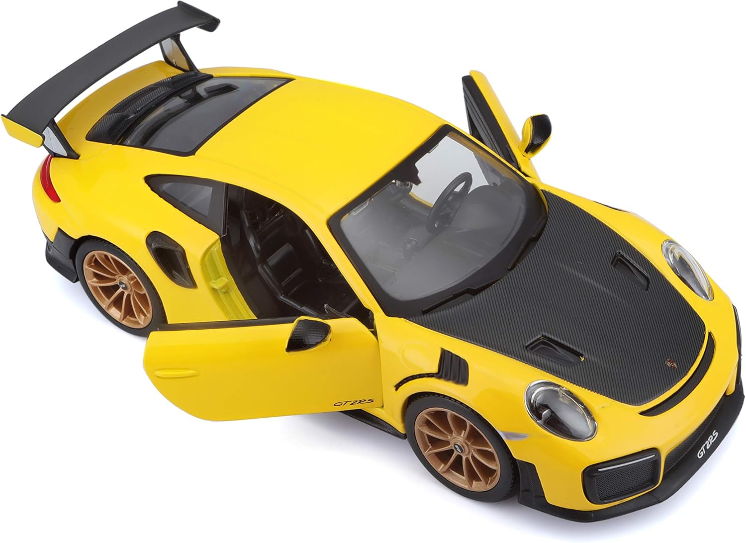 Maisto 1:24 Porsche 911 GT2 RS Diecast Model Car - Yellow and Black 7
