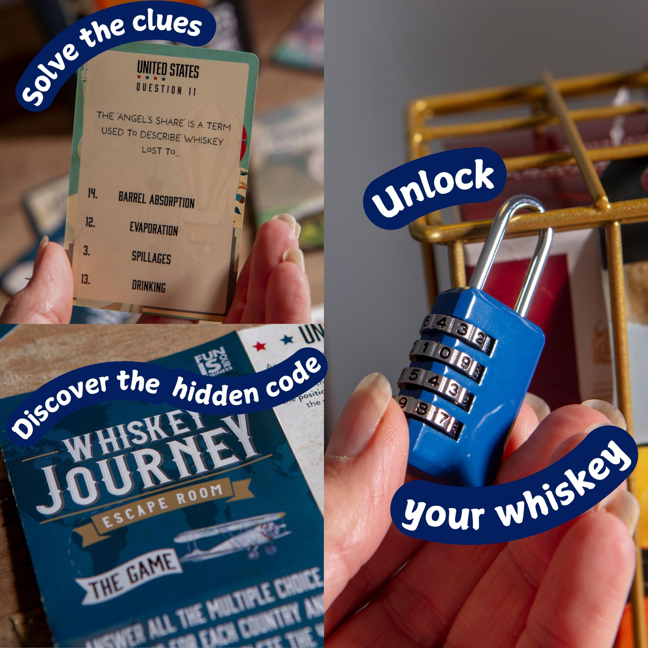 Boxer Gifts Whiskey Escape Room Game for Adults - Puzzle Challenge Gift for Whisky Lovers