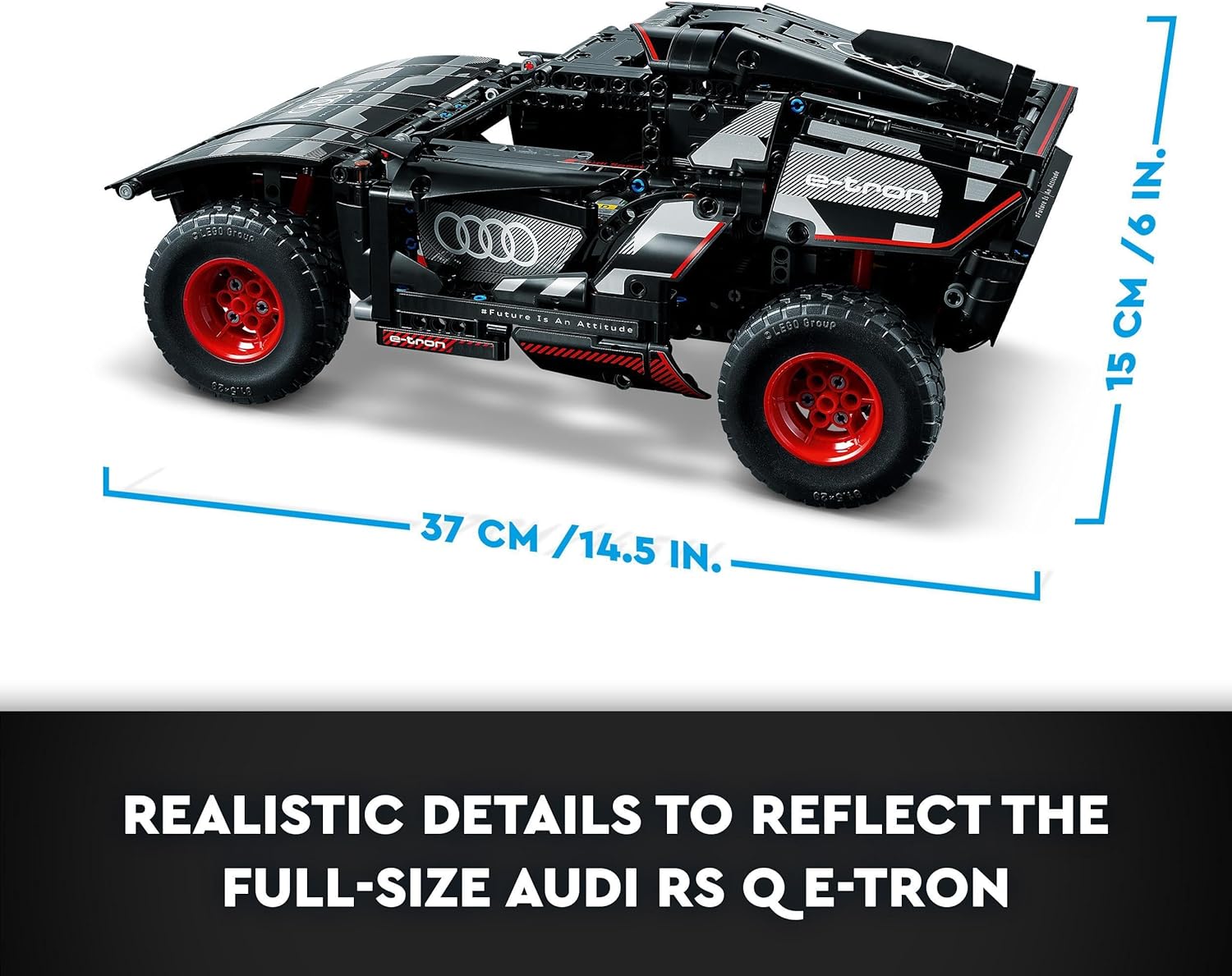 LEGO Technic Audi RS Q e-tron 42160 Remote Control Rally Car Toy - App-Controlled Building Set for Ages 10+ 4