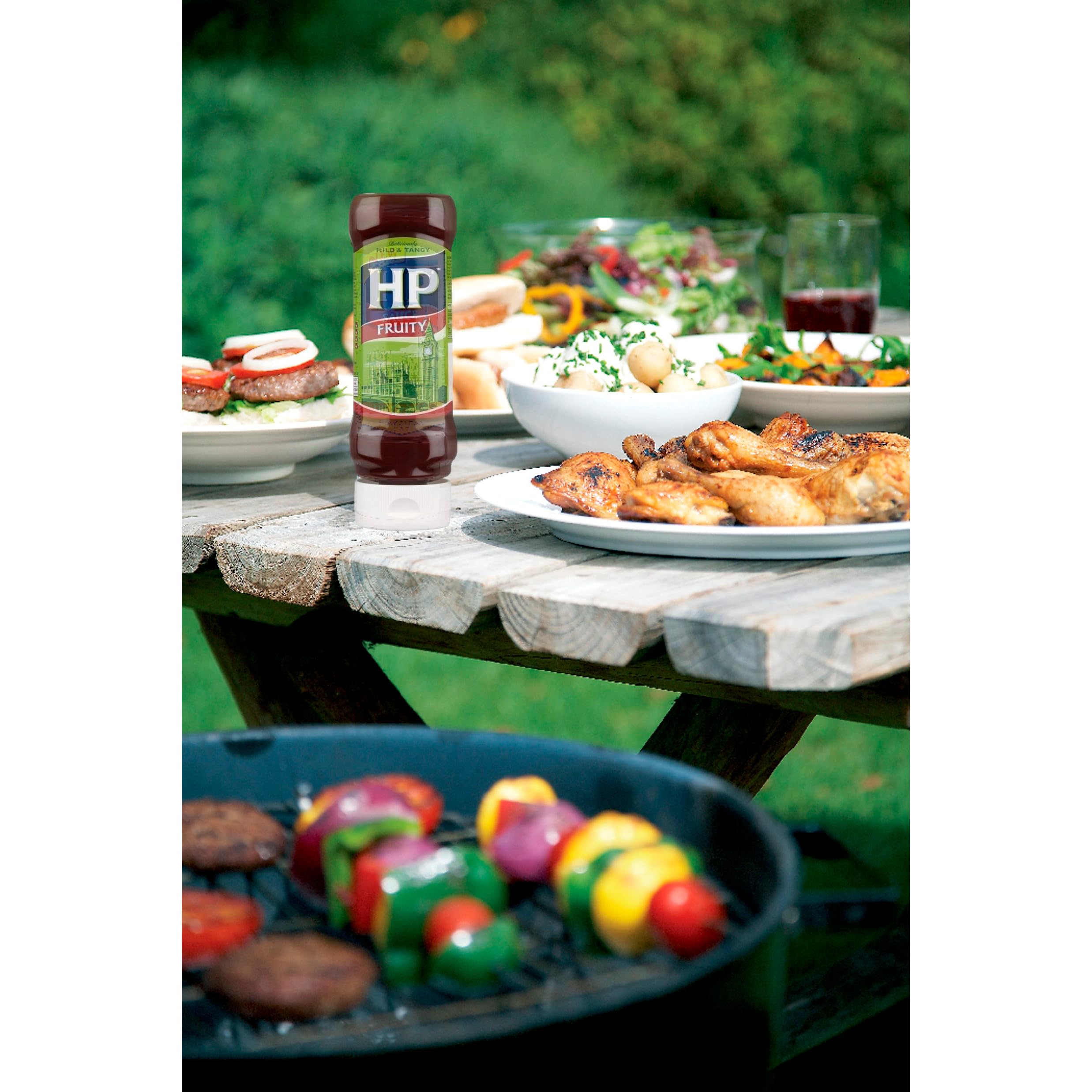 HP Sauce Mild and Tangy Fruity Brown Sauce, 470g 5