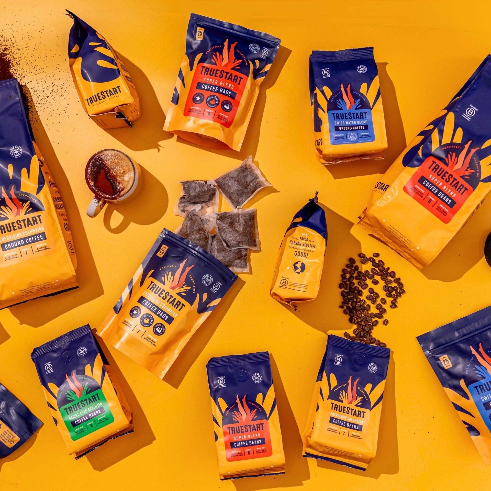 TrueStart Smooth Energising Colombian Arabica Coffee Bags – 25 Individually Wrapped, Mycotoxin-Free, Gluten-Free, Rich in Antioxidants 5