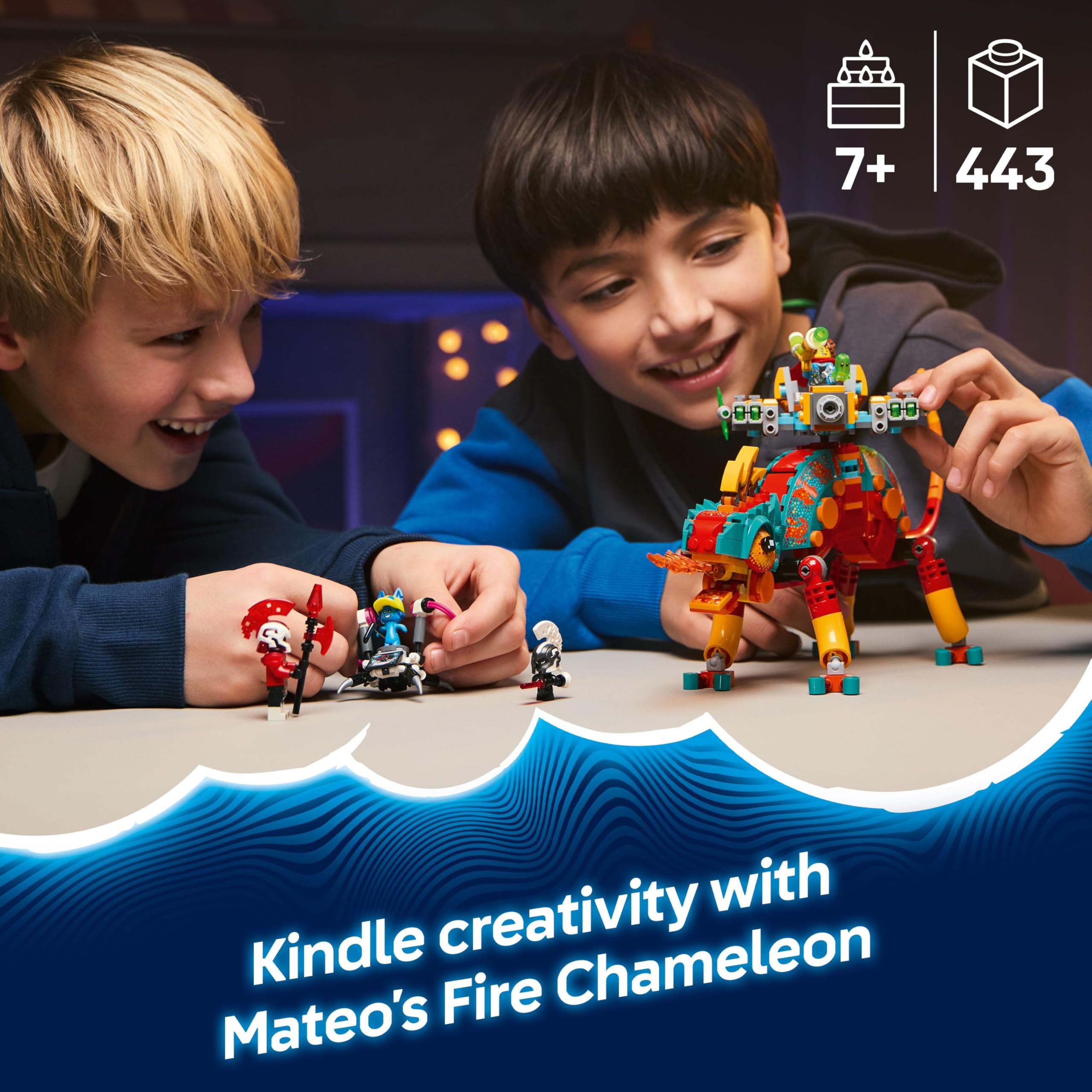 LEGO DREAMZzz Mateo's Fire Chameleon - 2-in-1 Transforming Animal Playset for Kids 7+ 3
