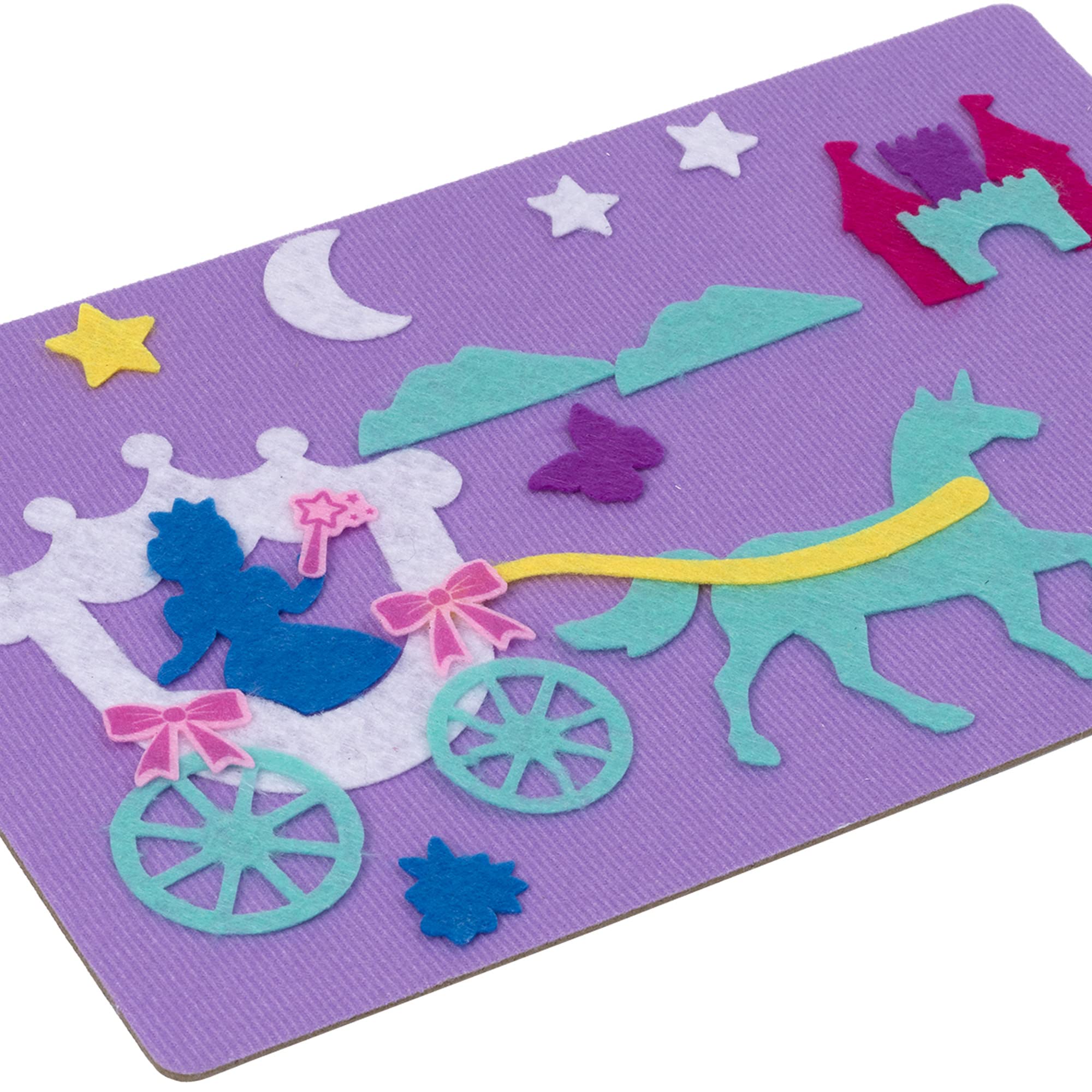 Fuzzy Felt Princess Drawer Set - 200+ Piece Craft Kit for Creative Play 3