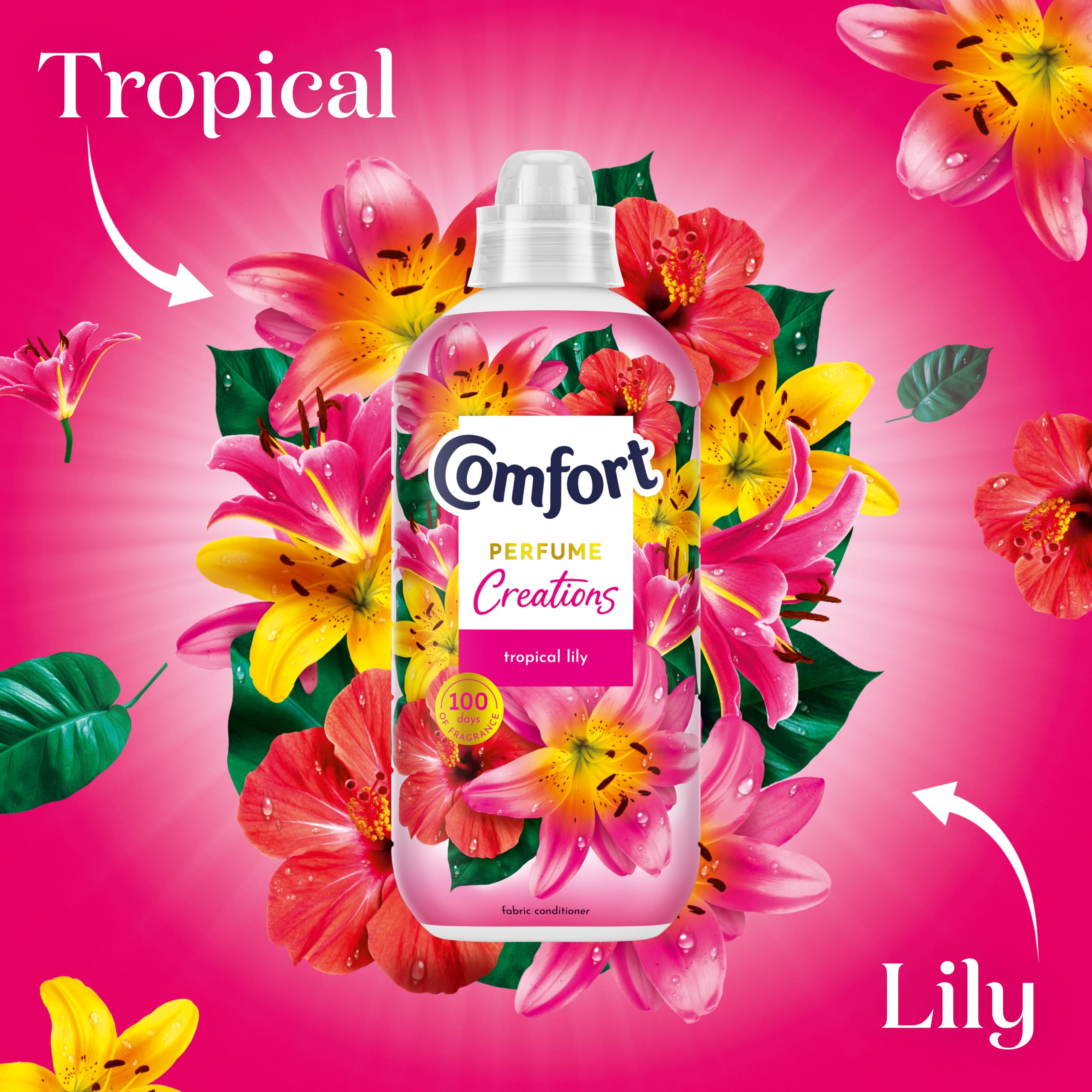 Comfort Perfume Creations Tropical Lily Fabric Conditioner (1L) 3