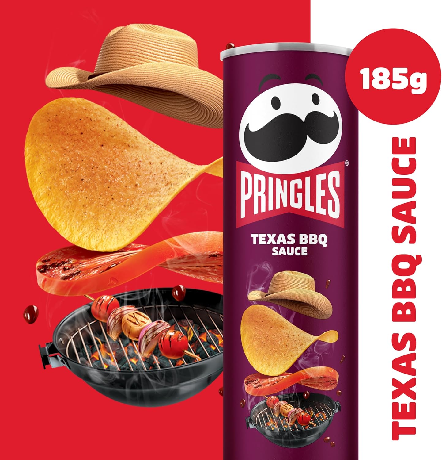 Pringles Texas BBQ Sauce Crisps 185g