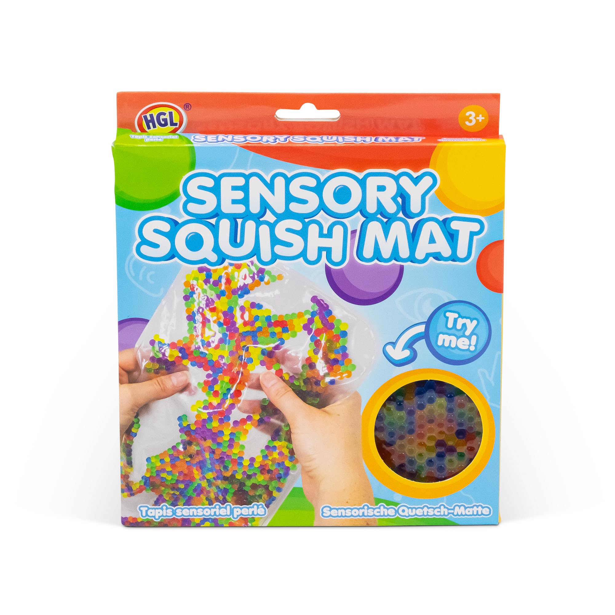 HGL Sensory Squish Mat - Stress-Relief Squeeze Toy for Kids and Teens