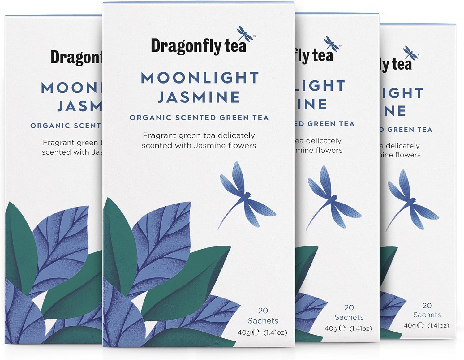 Dragonfly Tea - Moonlight Jasmine Organic Scented Green Tea (20 Teabags)