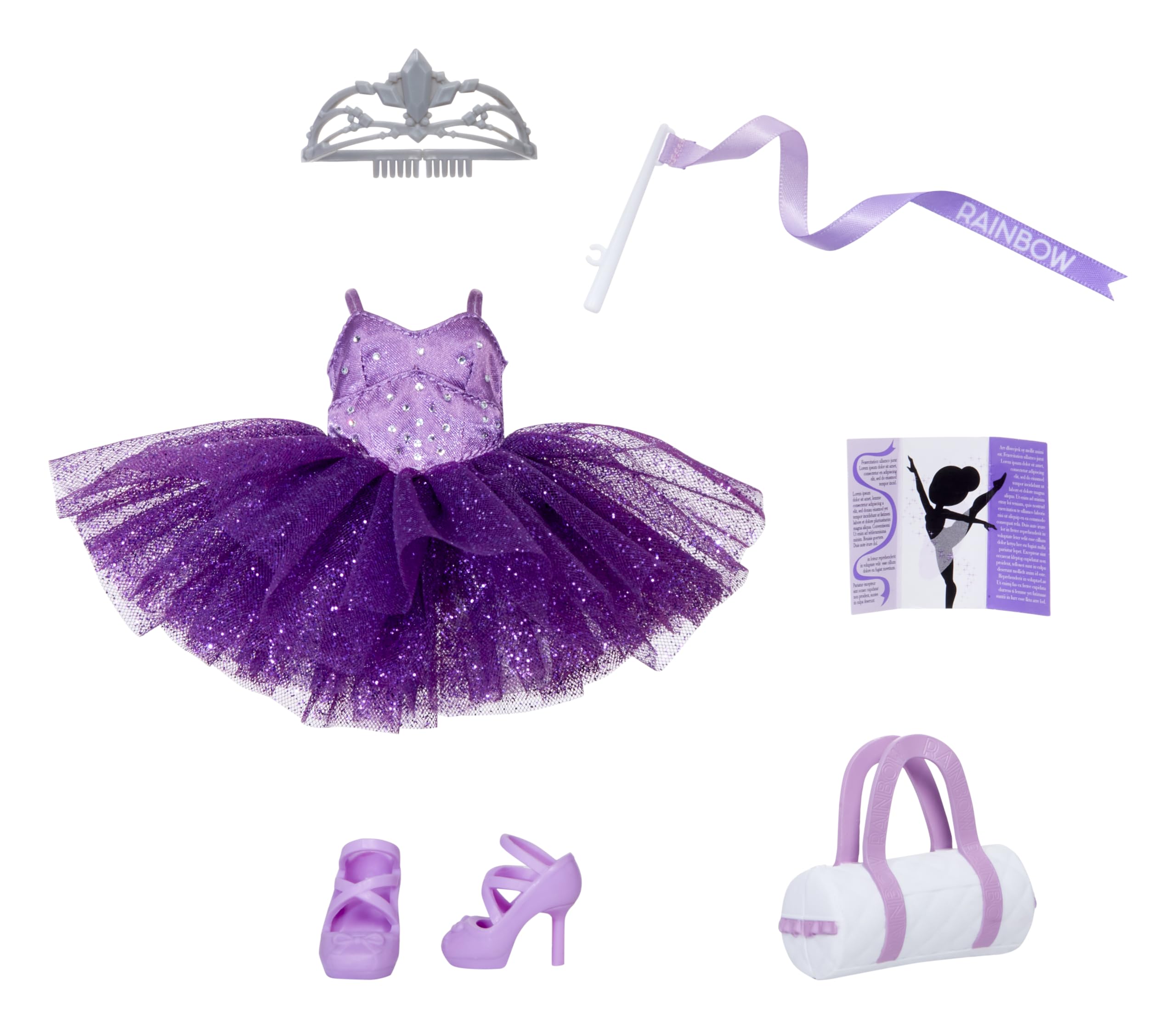 Rainbow High Ballet Recital Fashion Pack - Doll Outfit with Shoes & Accessories for 11" Dolls - Ages 4-10 21