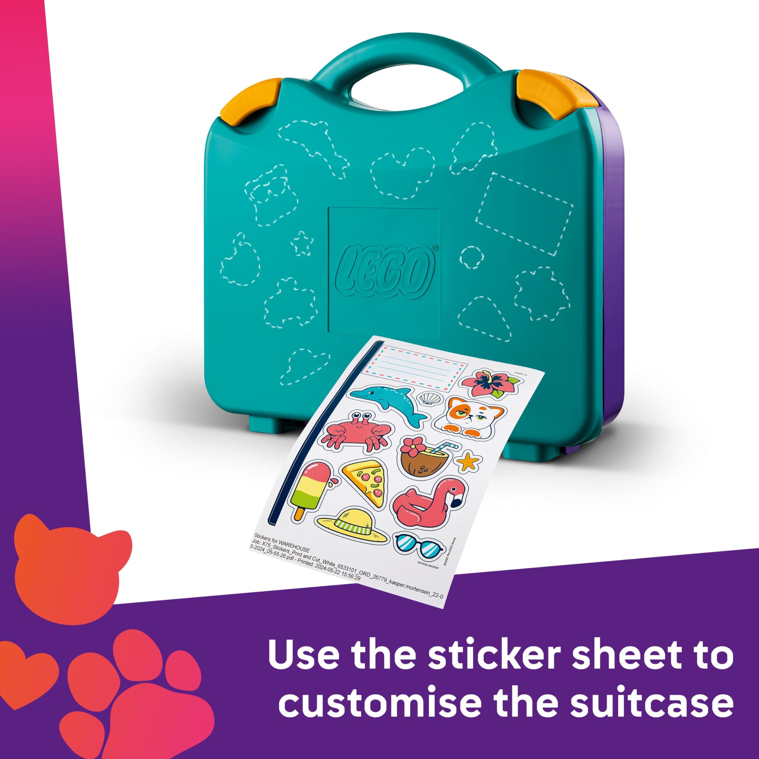 LEGO Friends 2in1 Creative Beach and Travel Suitcase Set - Buildable Playset for Kids 5+ 3