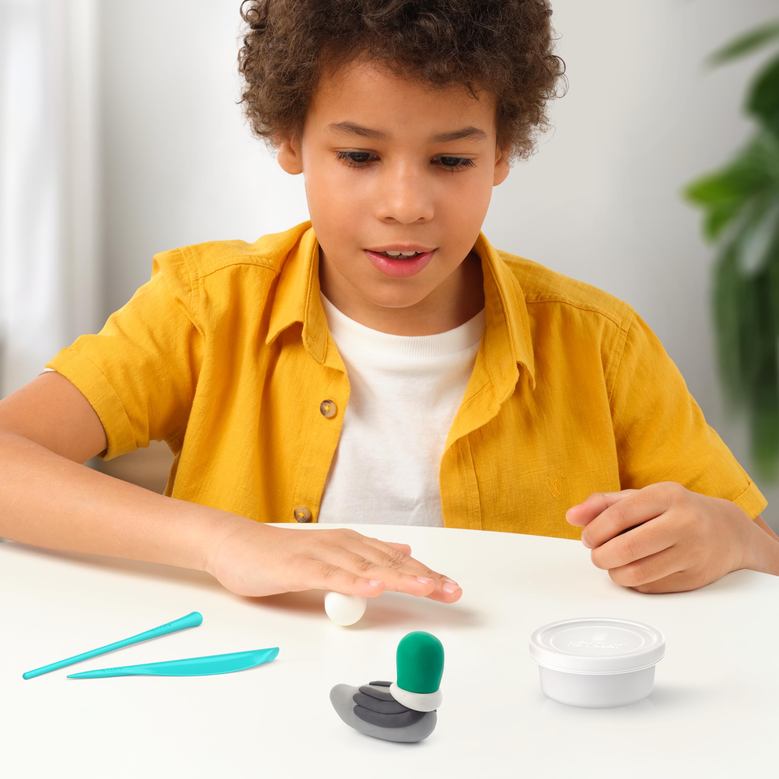 Hey Clay Farm Birds: Duck, Goose, Hen Set - Air Dry Modeling Clay for Kids 3+ 15