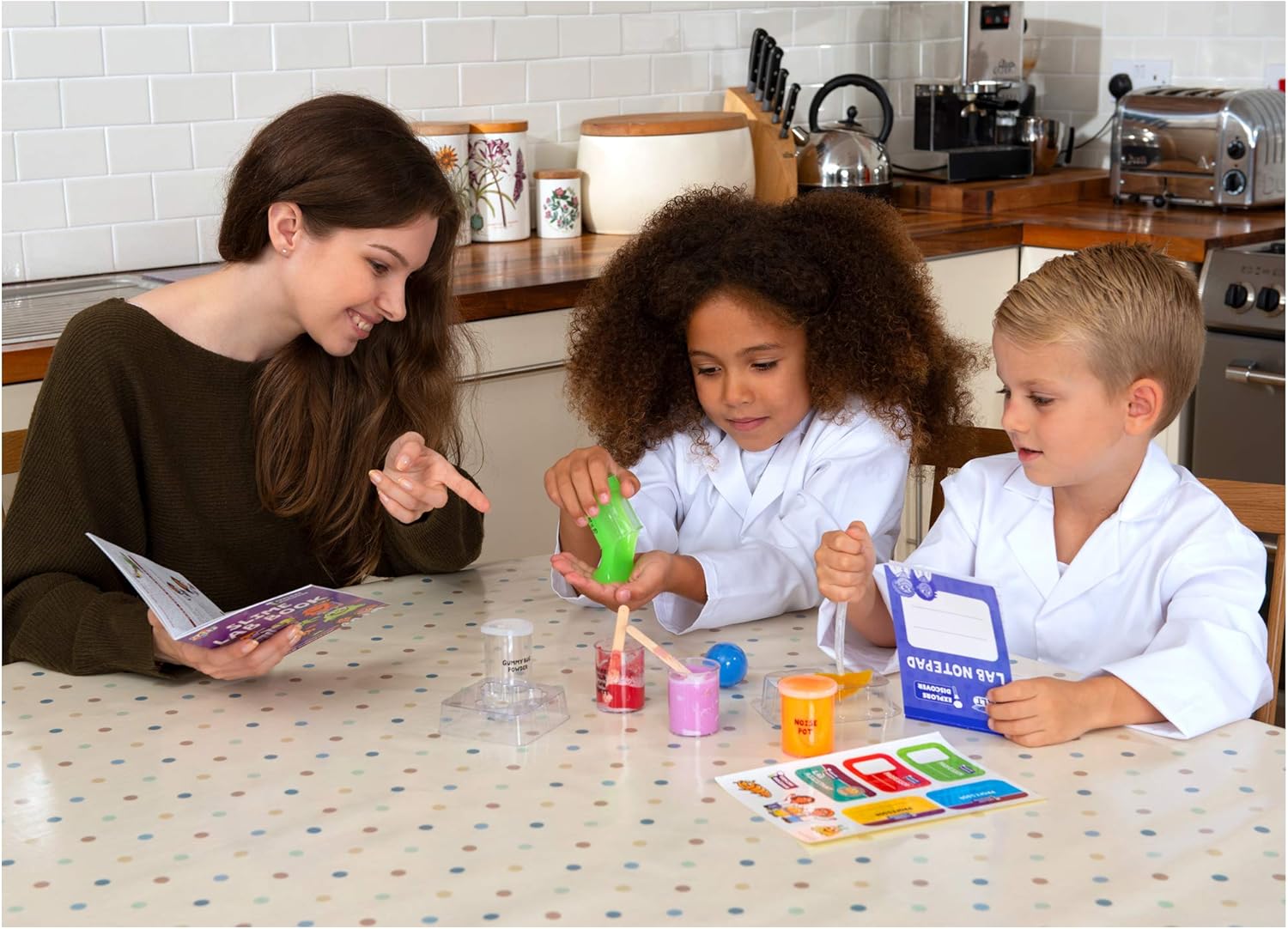 Galt Slime Lab Science Kit - STEM Learning Slime & Putty Experiments for Kids 5+ 3