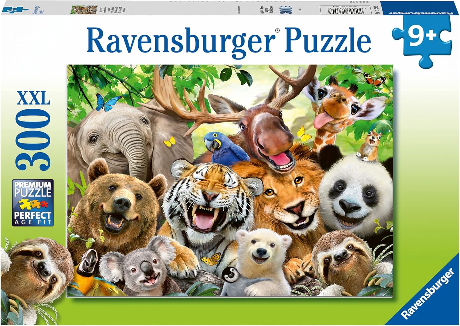 Ravensburger Exotic Animals Selfie 300 Piece Jigsaw Puzzle - Large Piece Puzzle for Ages 9+