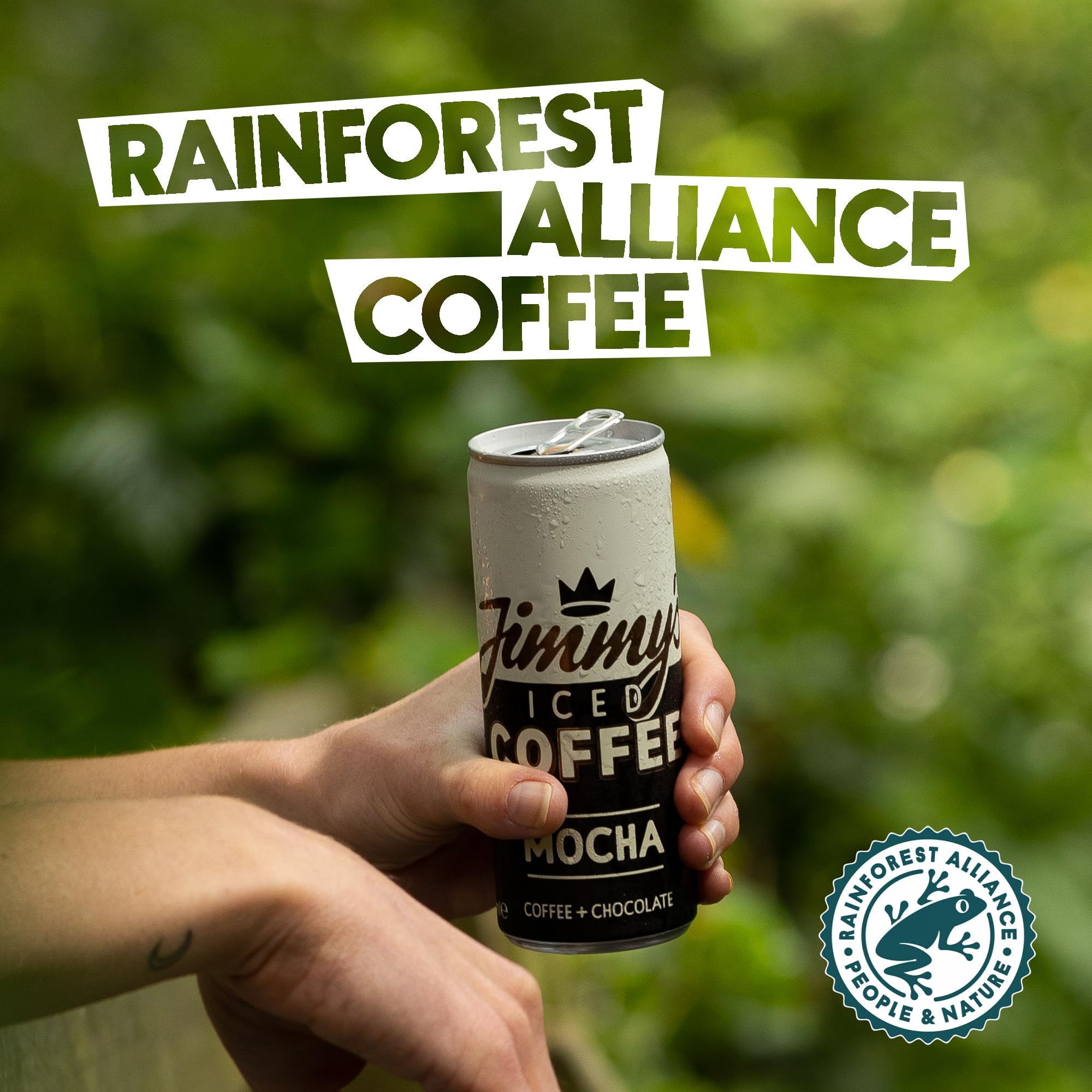 Jimmy's Iced Coffee Mocha SlimCan 250 ml - Ethically Sourced Colombian Coffee & Chocolate 5