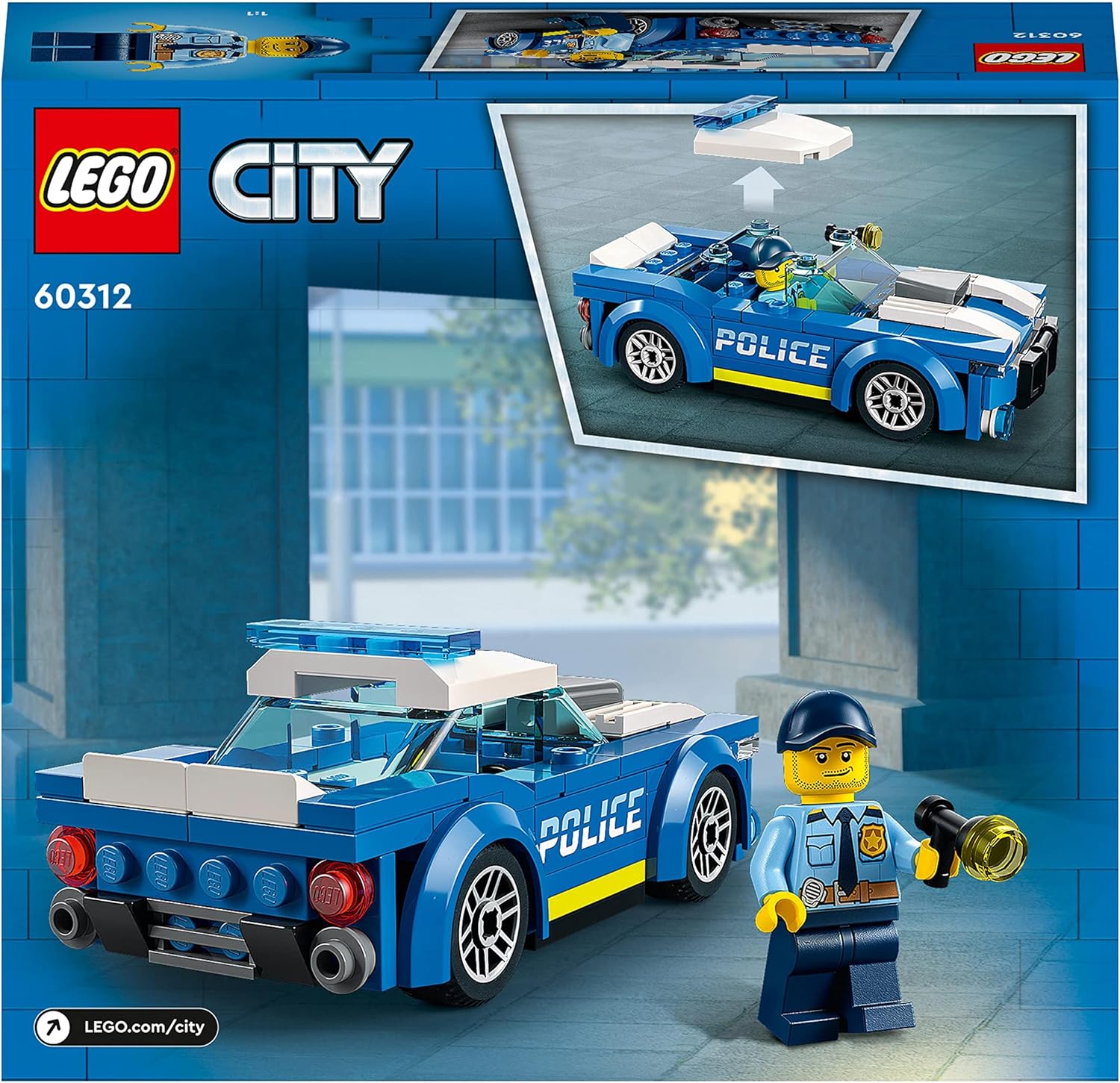 LEGO City Police Car 60312 Building Set with Officer Minifigure - Ages 5+ 9