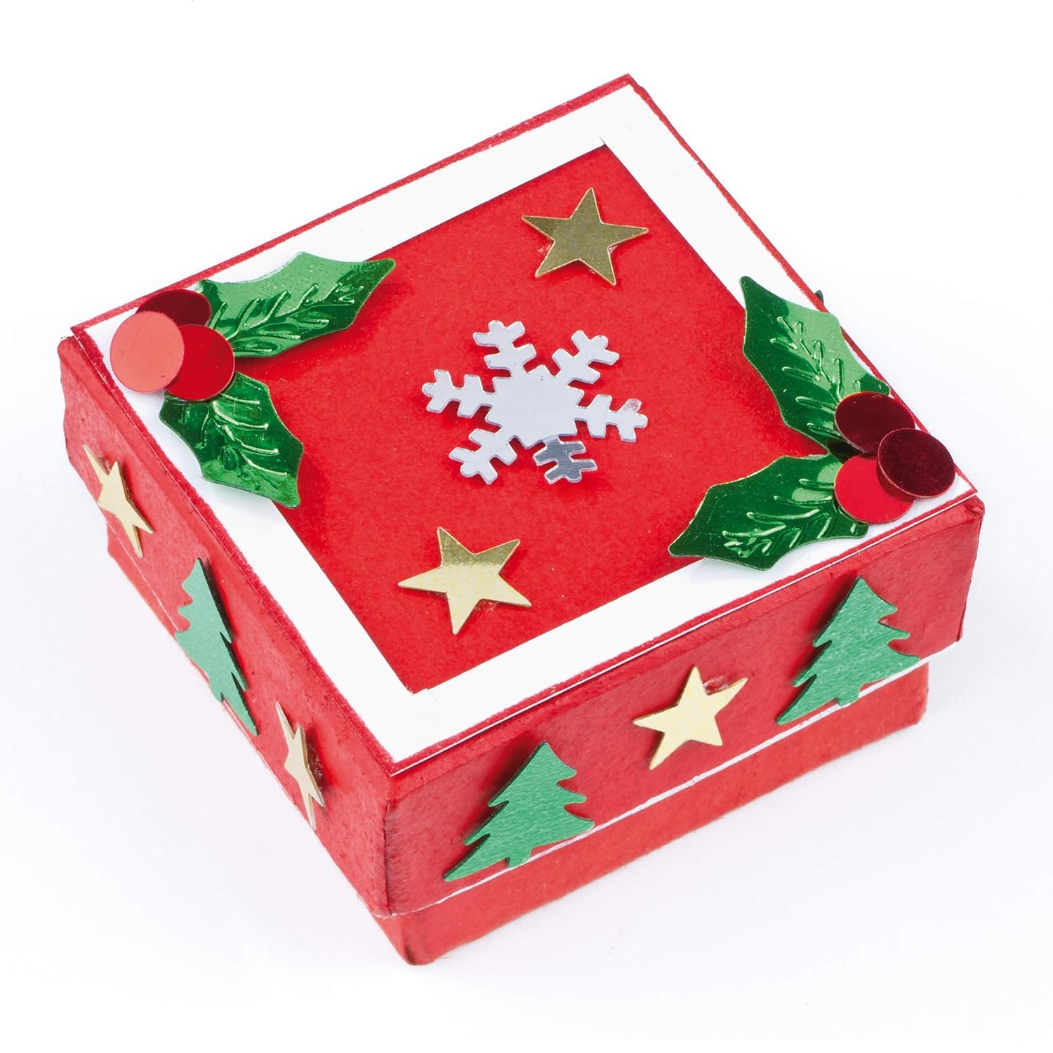 Baker Ross EX5492 Christmas Sequins Value Pack - Assorted Festive Craft Sequins for Cards, Decorations, and Party Bags (56g)