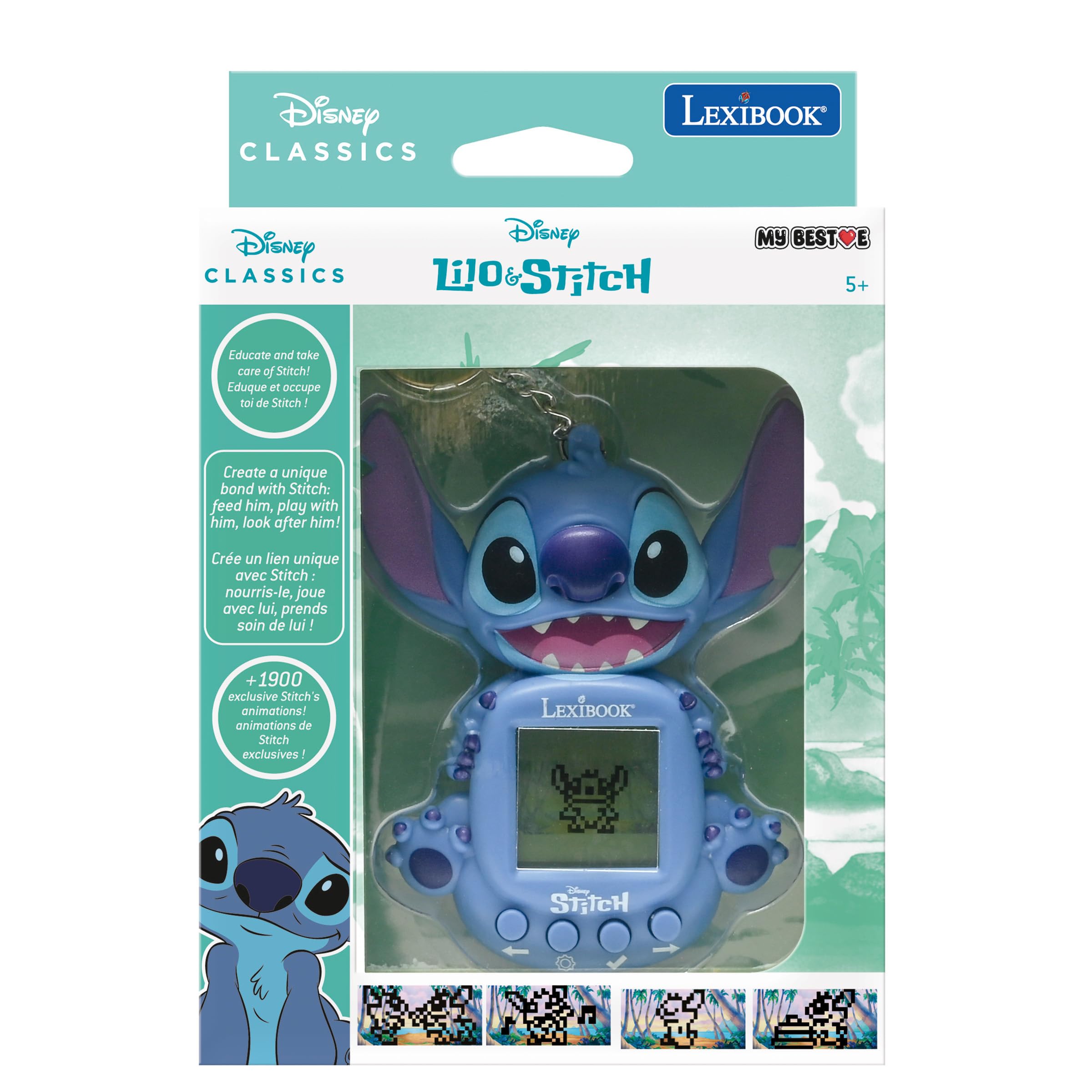 Lexibook Disney Stitch My Best-e Interactive Portable Game Console - Electronic Toy for Kids 5+ 5