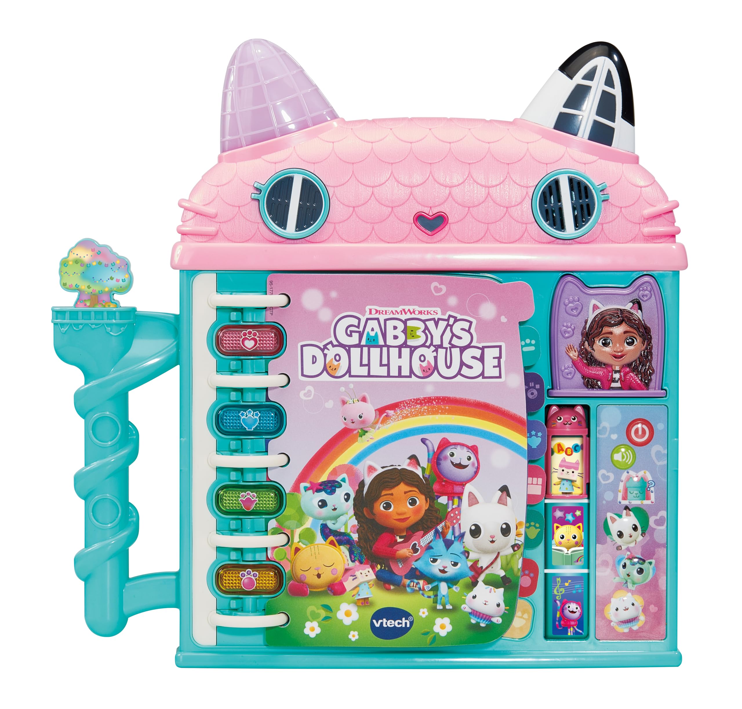 VTech Gabby's Dollhouse: Cat-a-Vator Discovery Book - Interactive Learning Toy for Ages 3-6