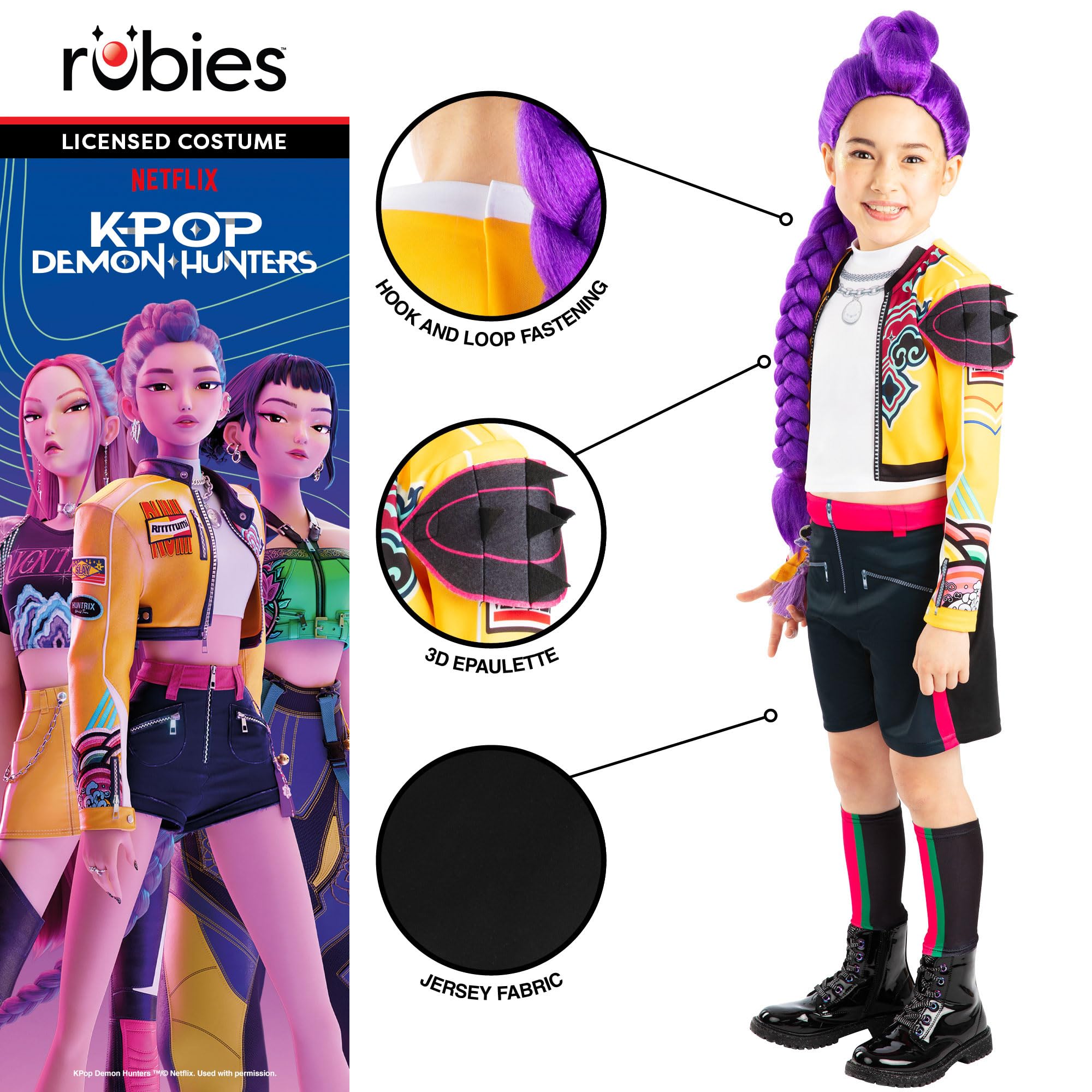 Rubies Official K-Pop Demon Hunters Rumi Child Costume - Size 7-8 Years 4