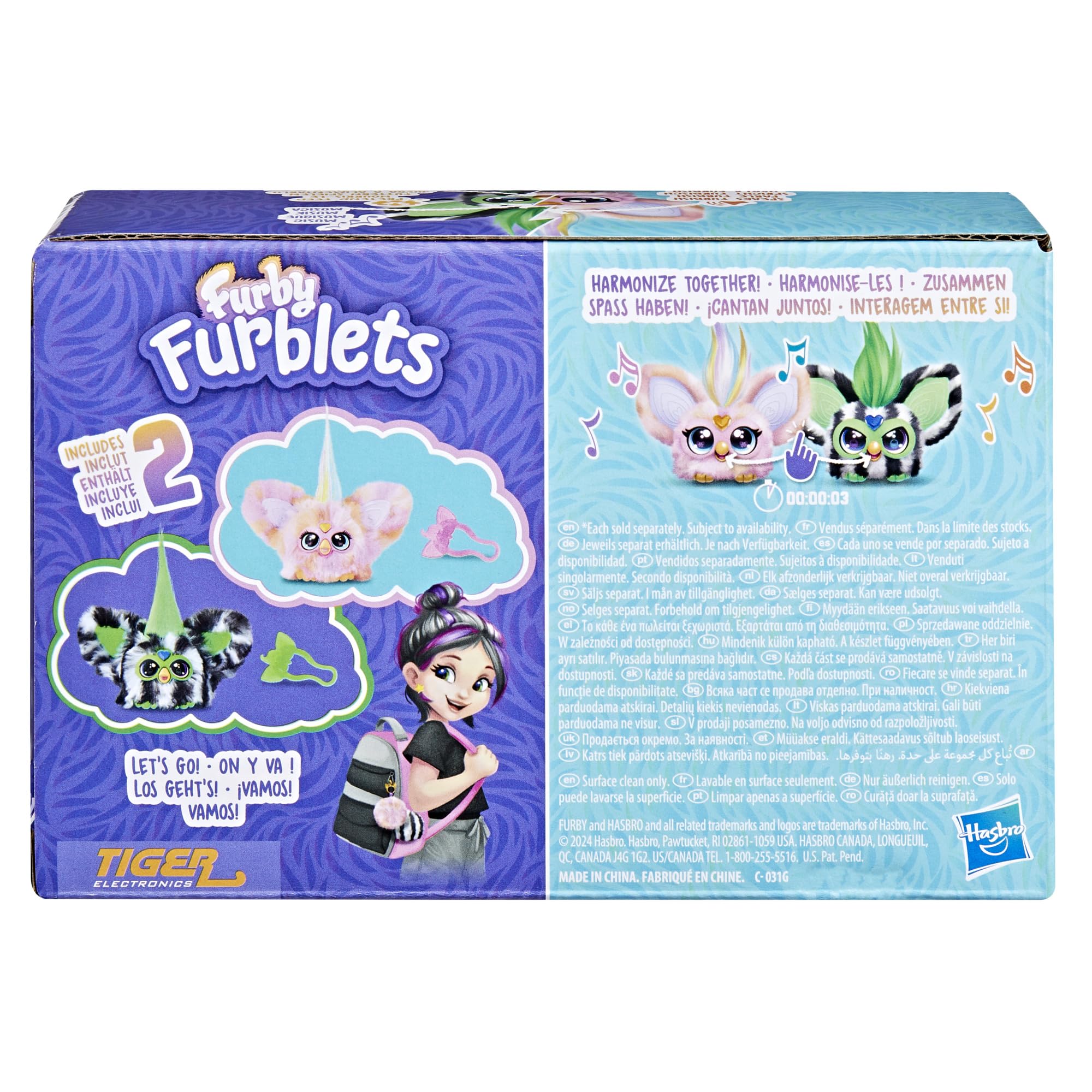 Furby May-May and Greenie-Meanie Fierce and Fabulous Pack of 2 Electronic Plush Toys 6