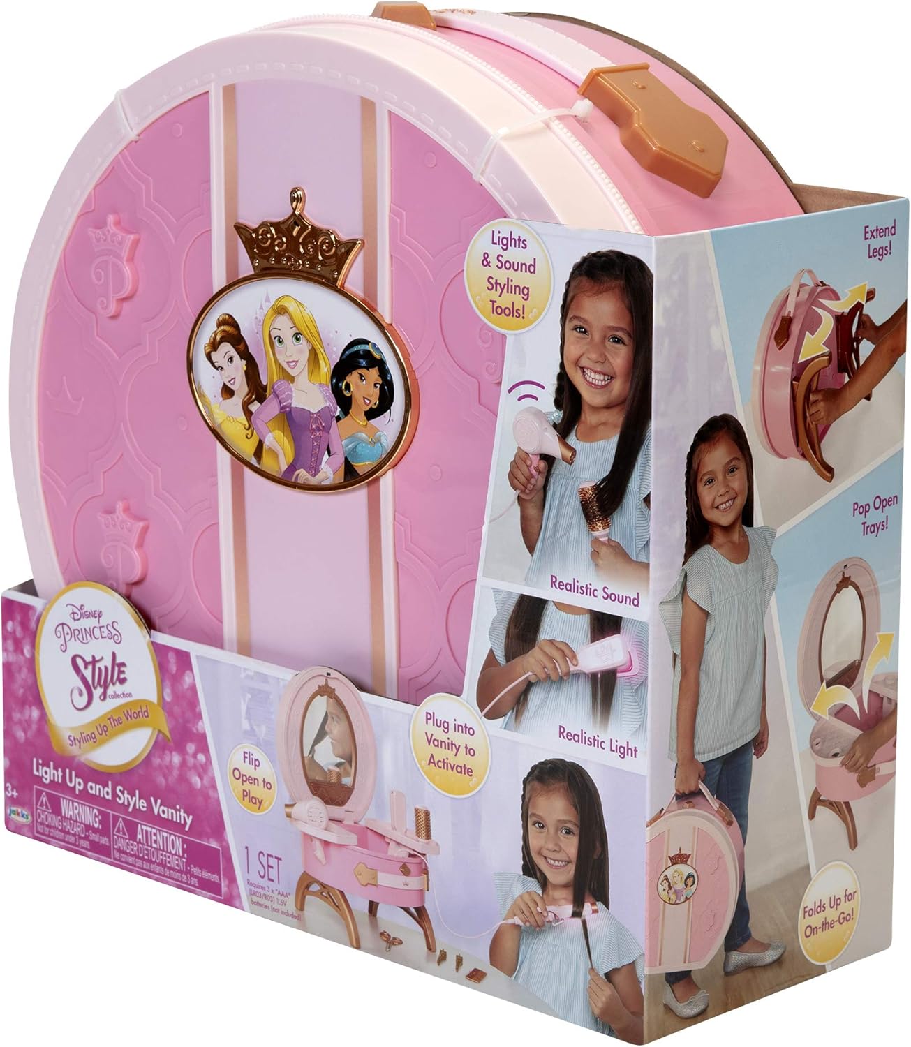 Disney Princess Style Collection - Disney Princess Light Up & Style Vanity (Model 12345) 9