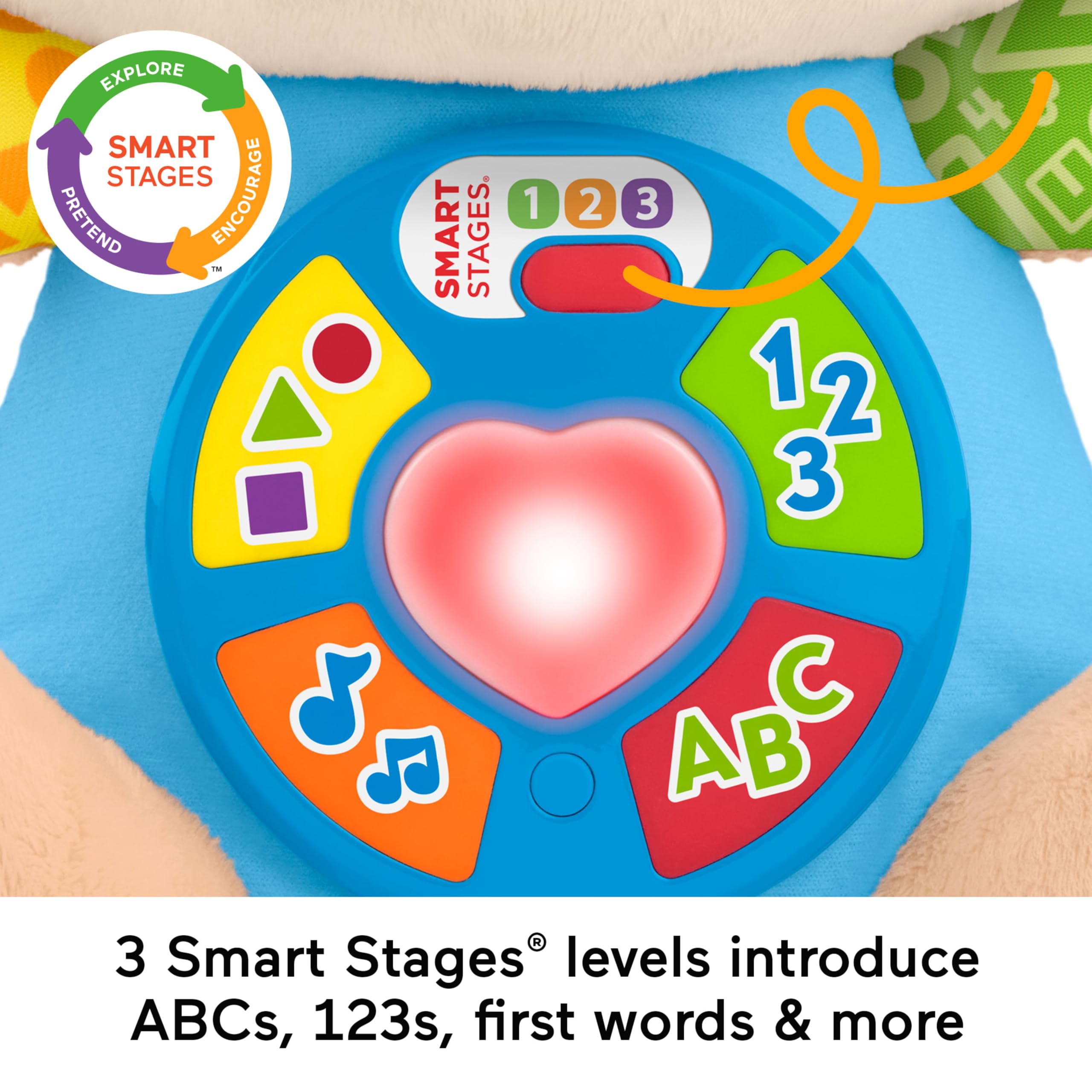 Fisher-Price Laugh & Learn Smart Stages Puppy - Musical Plush Learning Toy for Babies 6M+ 8