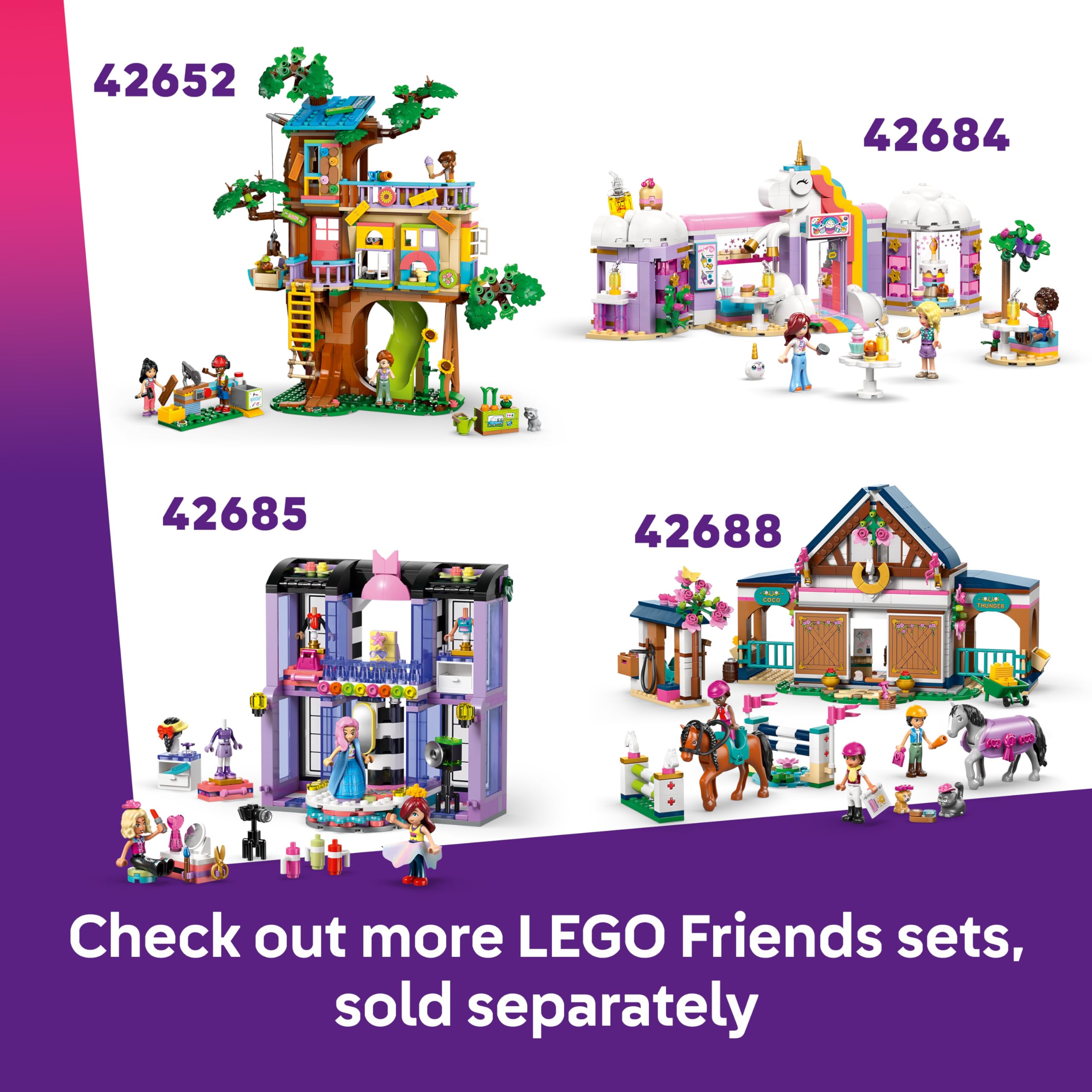 LEGO Friends Heartlake City Friends Club House Building Set 42689 | Ages 8+ | 5 Minidolls 7