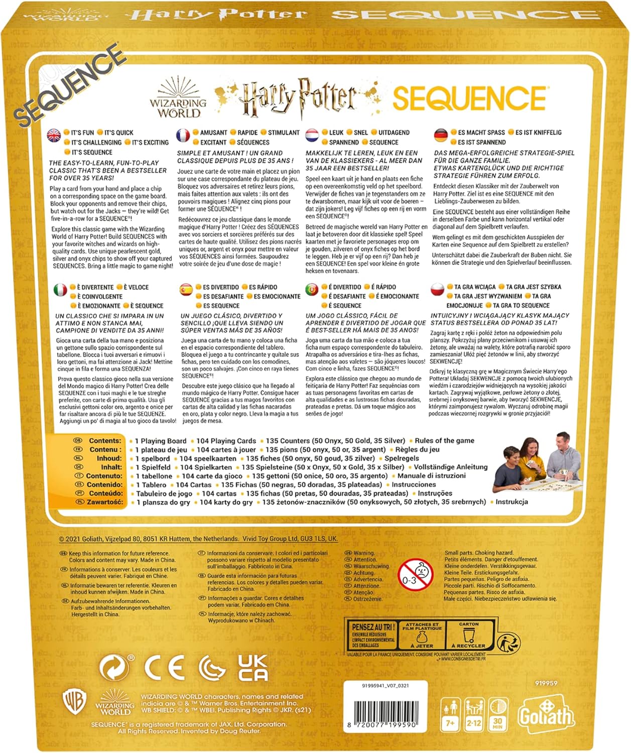 Goliath Games Harry Potter Sequence Board Game 5