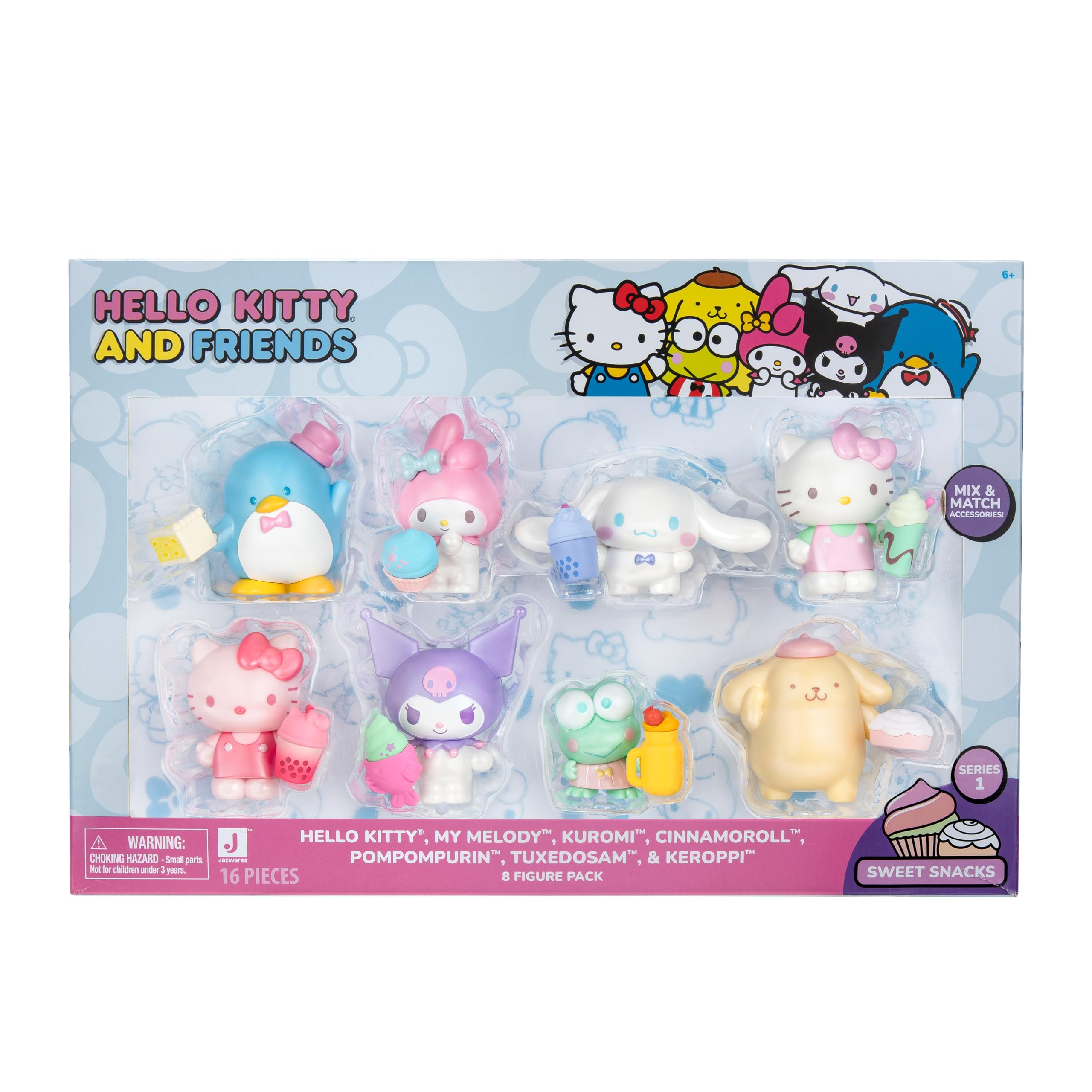 Giochi Preziosi Hello Kitty 2-Inch Figure 8 Pack - Collectible Mini Figures for Ages 3+ 1