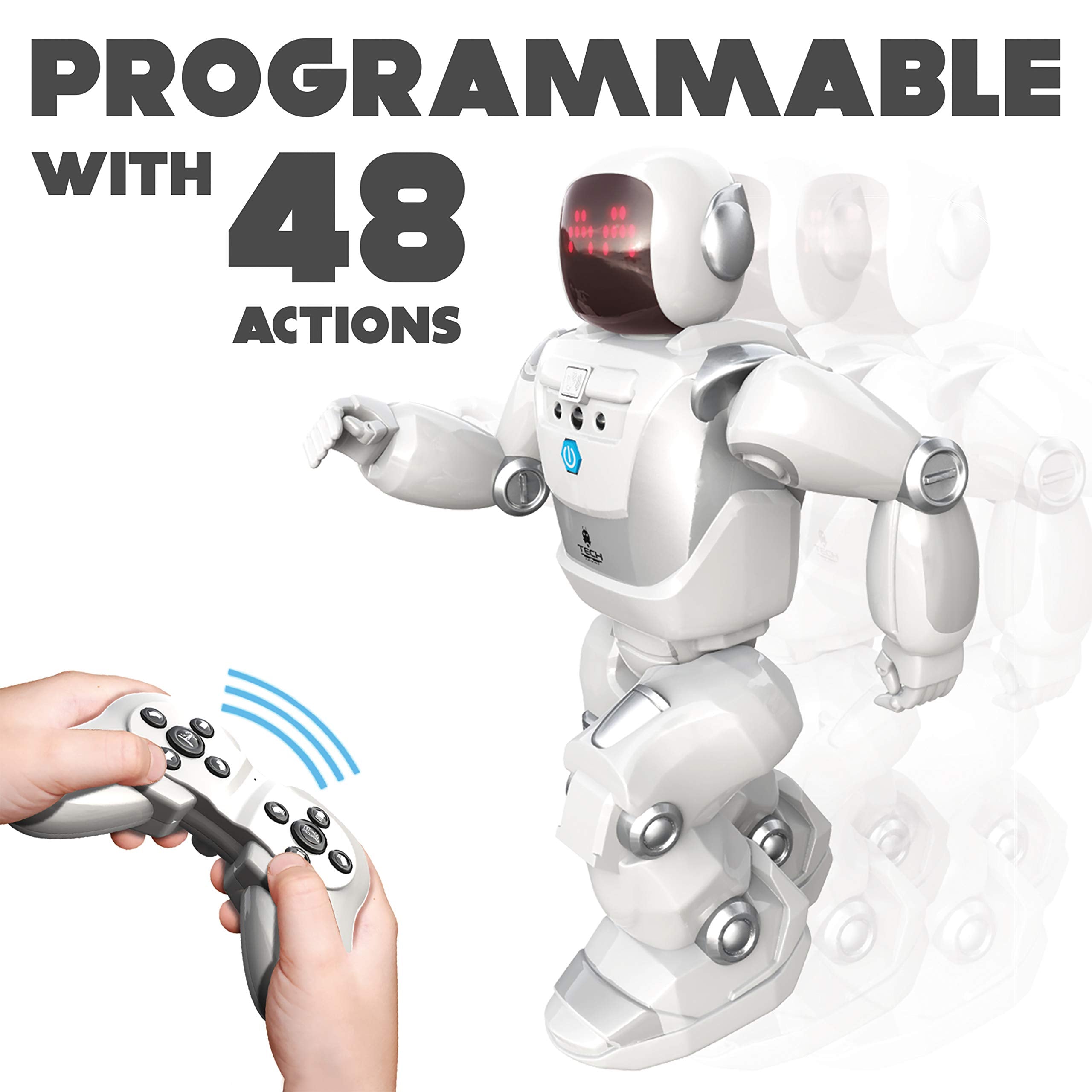 SilverLit Program-A-Bot X - 40cm Tall Programmable Walking, Gliding & Dancing Robot Toy with LED Expressions, 48 Commands, Ages 5+ 8