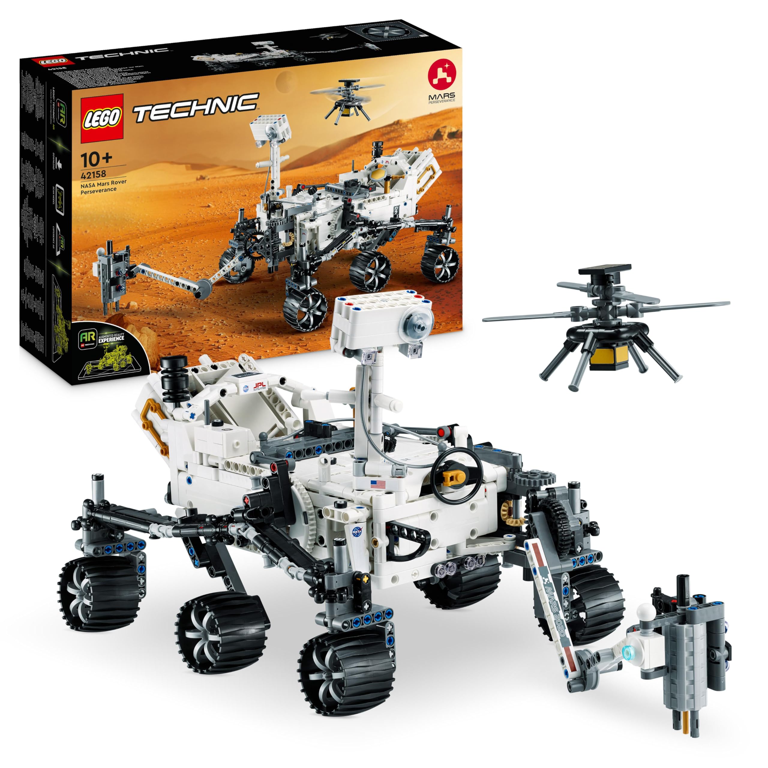 LEGO 42158 Technic NASA Mars Rover Perseverance Space Set with AR Experience | Ages 10+