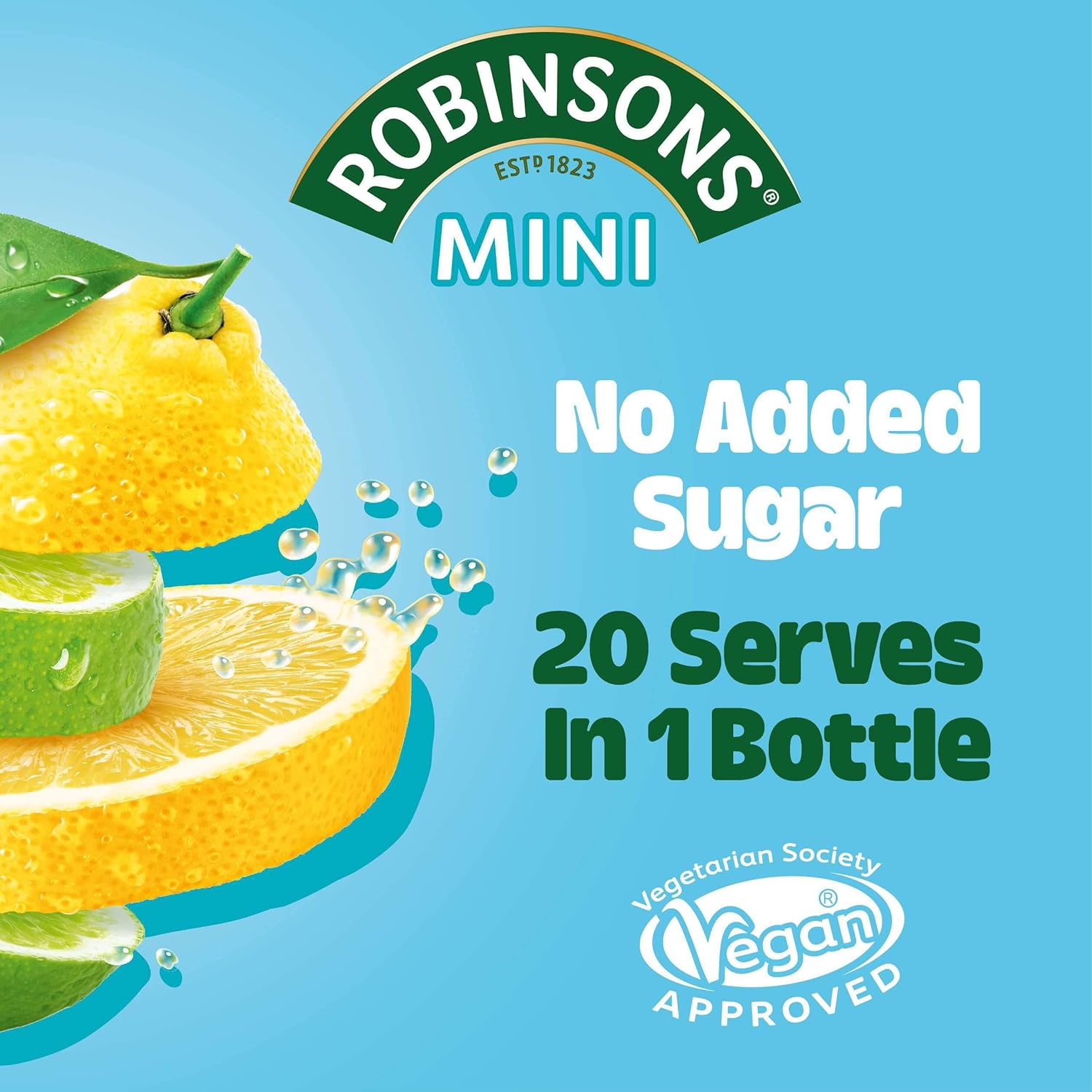 Robinsons Mini No Added Sugar Lemon and Lime Flavoured Concentrated Squash, 66 ml (Pack of 6) 5