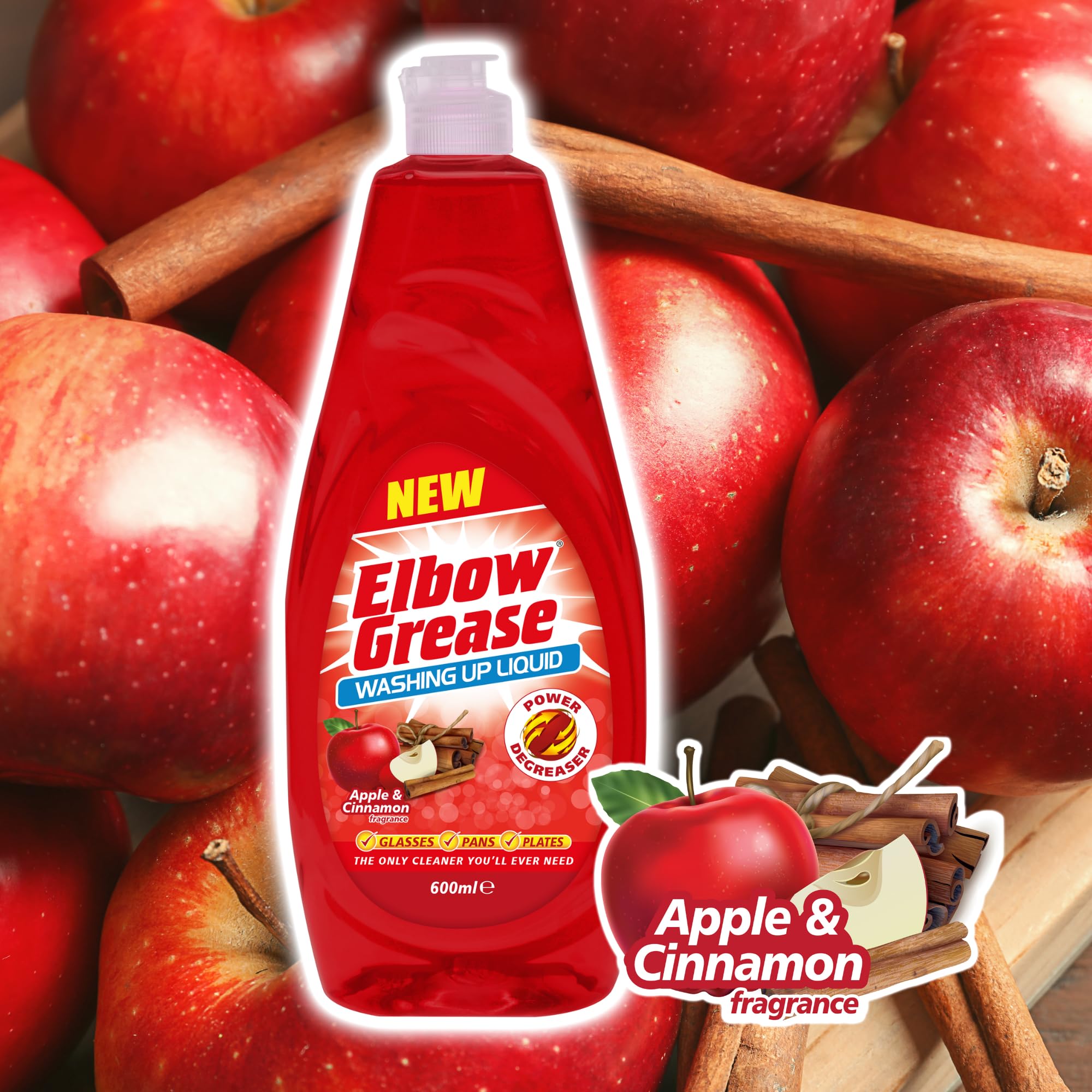 Elbow Grease - Washing Up Liquid Power Degreaser 600ml 4