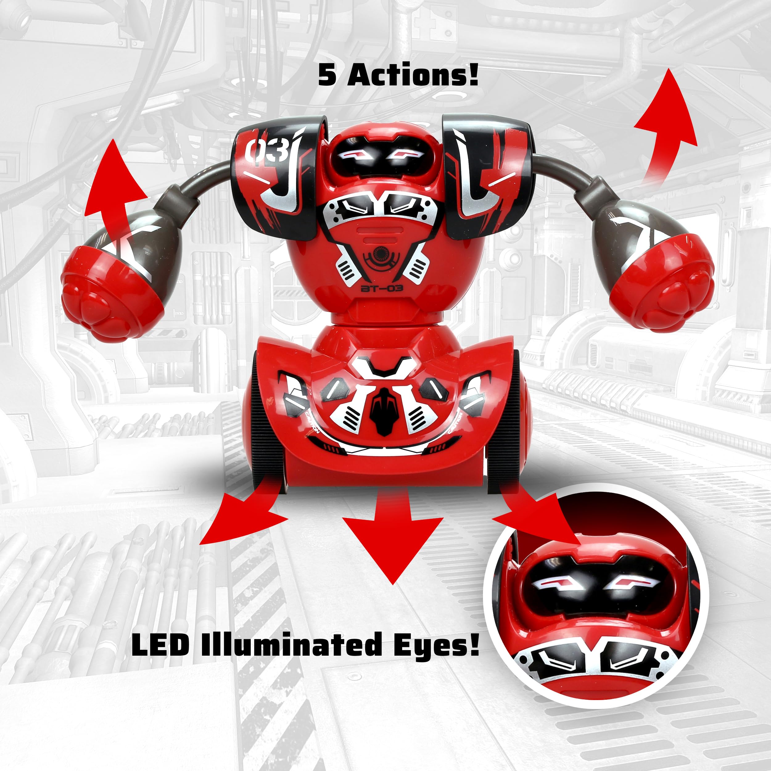 Silverlit Robo Kombat Twin Pack - Battle Robots with LED Eyes & Sound Effects for Ages 5-12 11