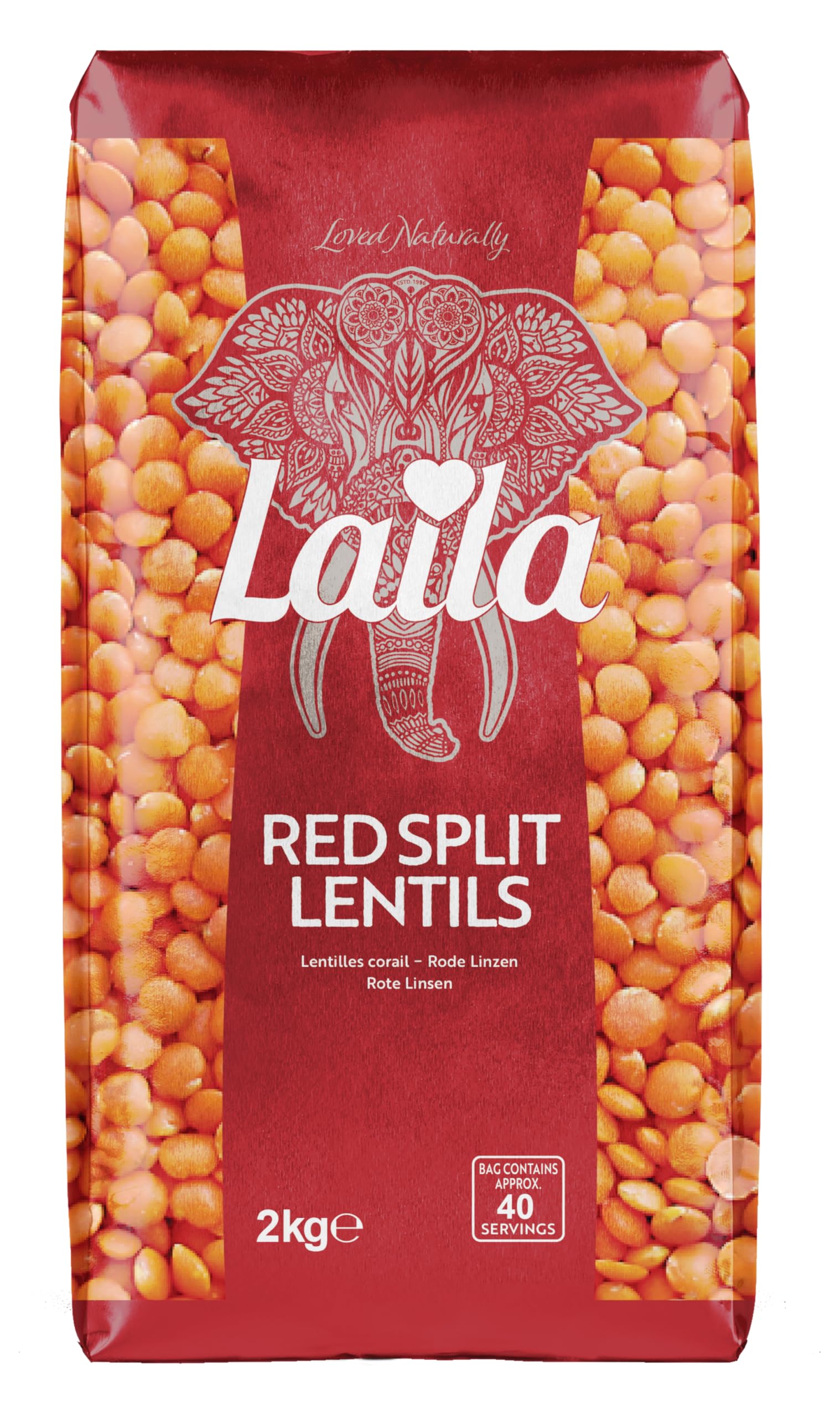 Laila - Red Split Lentils 2kg