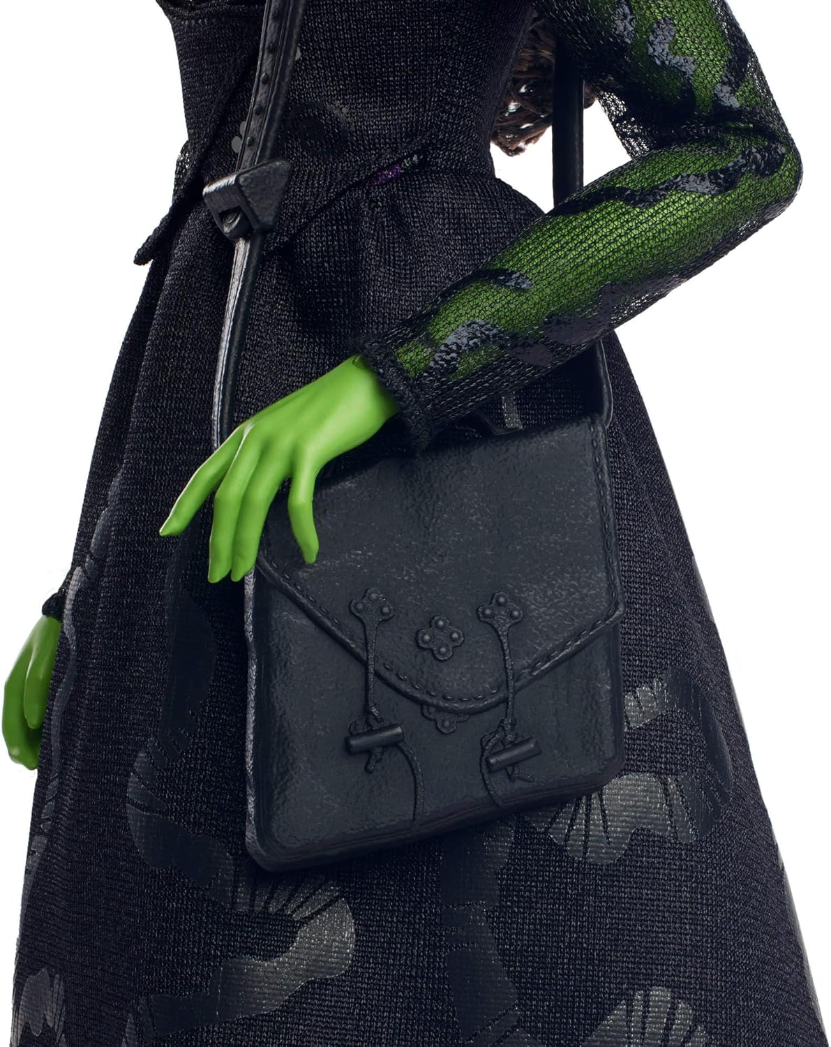 Mattel Wicked Elphaba Fashion Doll & Accessories - Green Skin, Braided Hair, Movie-Inspired Outfit 6
