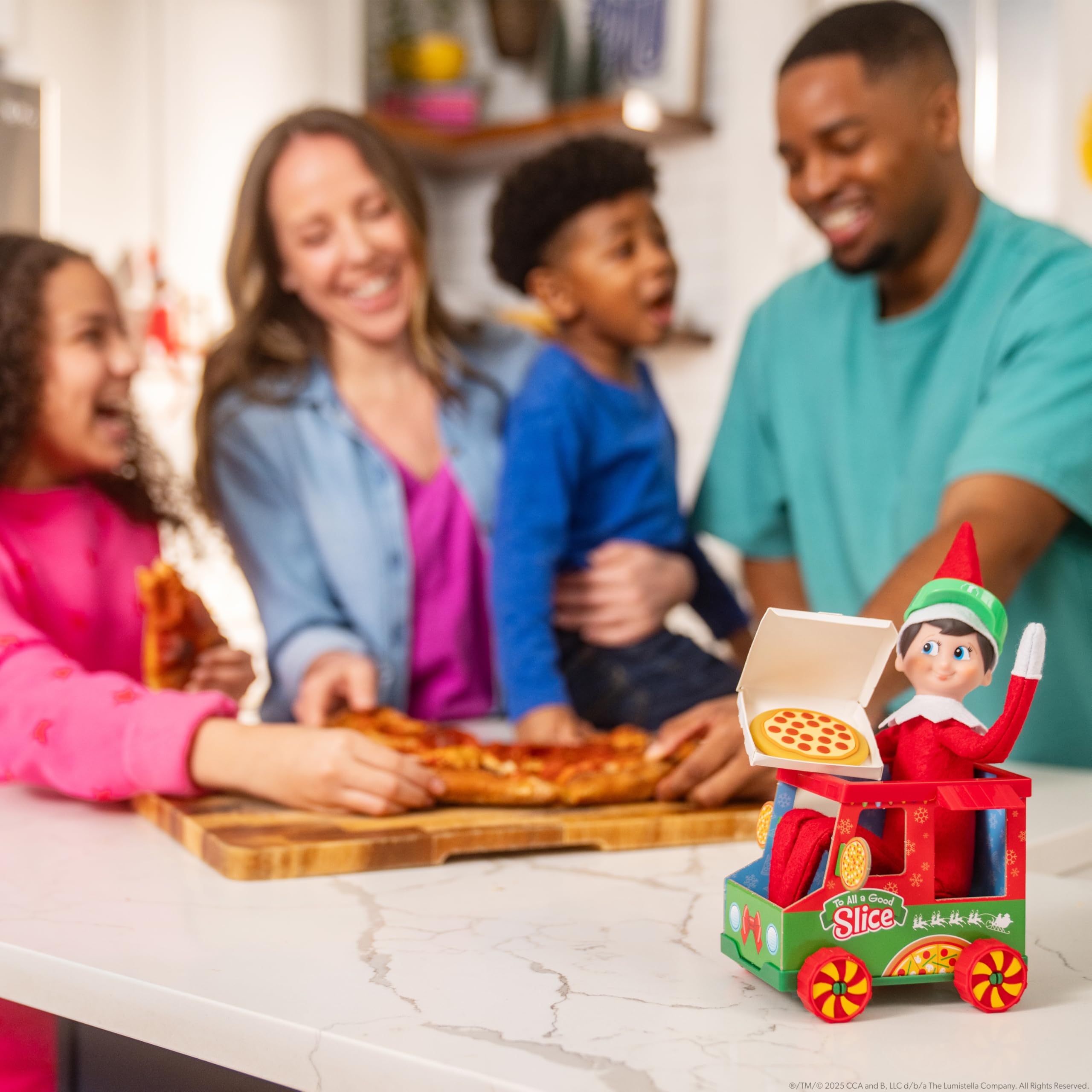 The Elf on the Shelf Polar Props Polar Pizza Truck - Holiday Playset for 3 Years and Up 10