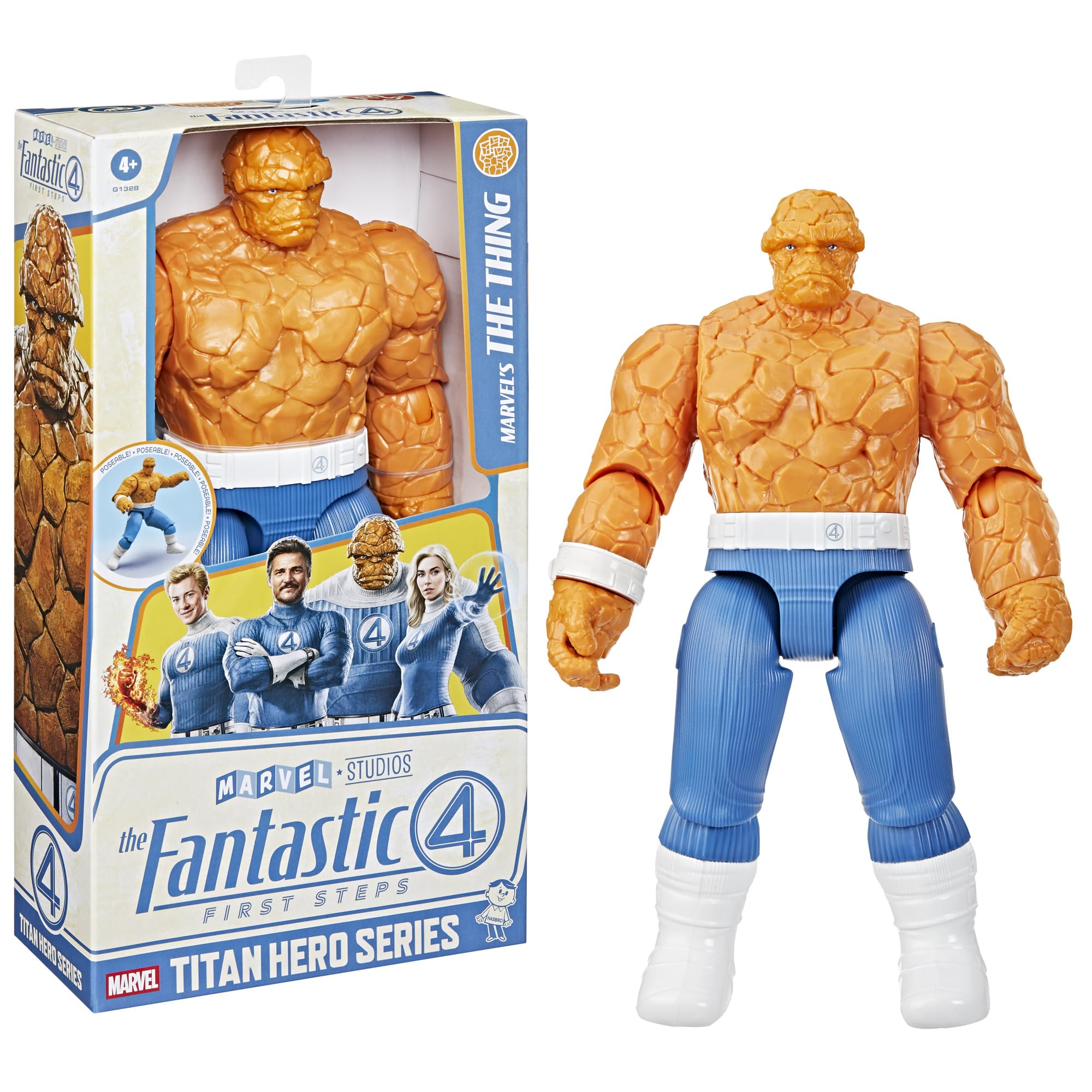 Marvel Titan Hero Series The Thing Action Figure - 30 cm Scale, 11 Points of Articulation 8