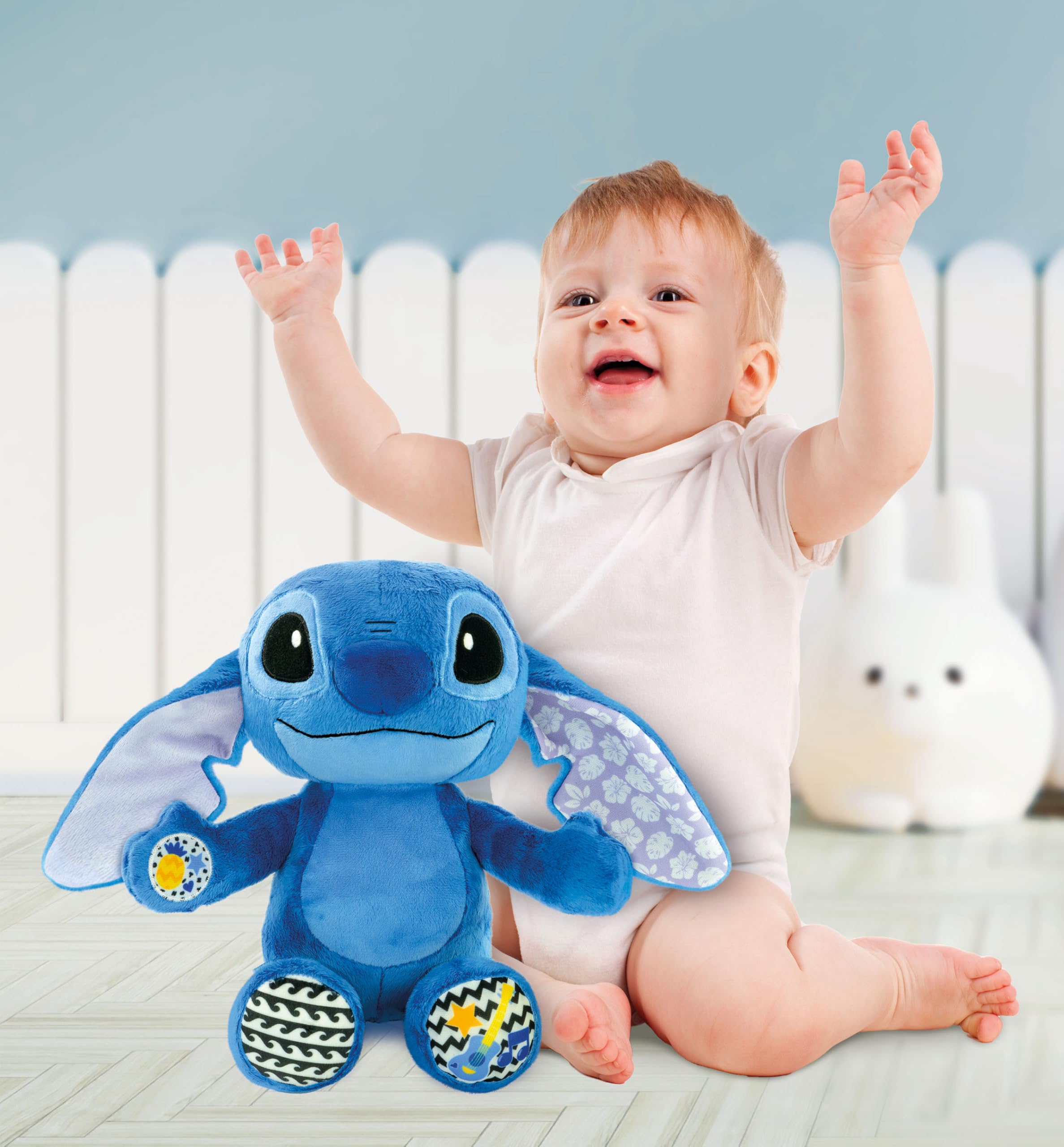 Clementoni Disney Baby Stitch Musical Plush - Educational Electronic Toy for Toddlers, 0 Months & Up 13