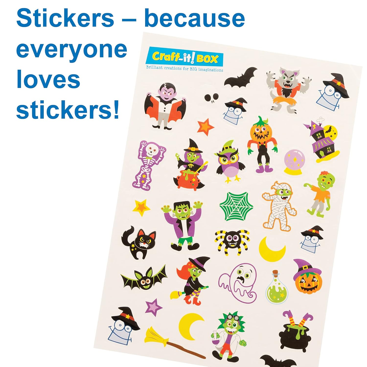 Baker Ross CBS024 Halloween Craft-It! Box - Creative Arts & Crafts Kit for Kids Ages 3-9