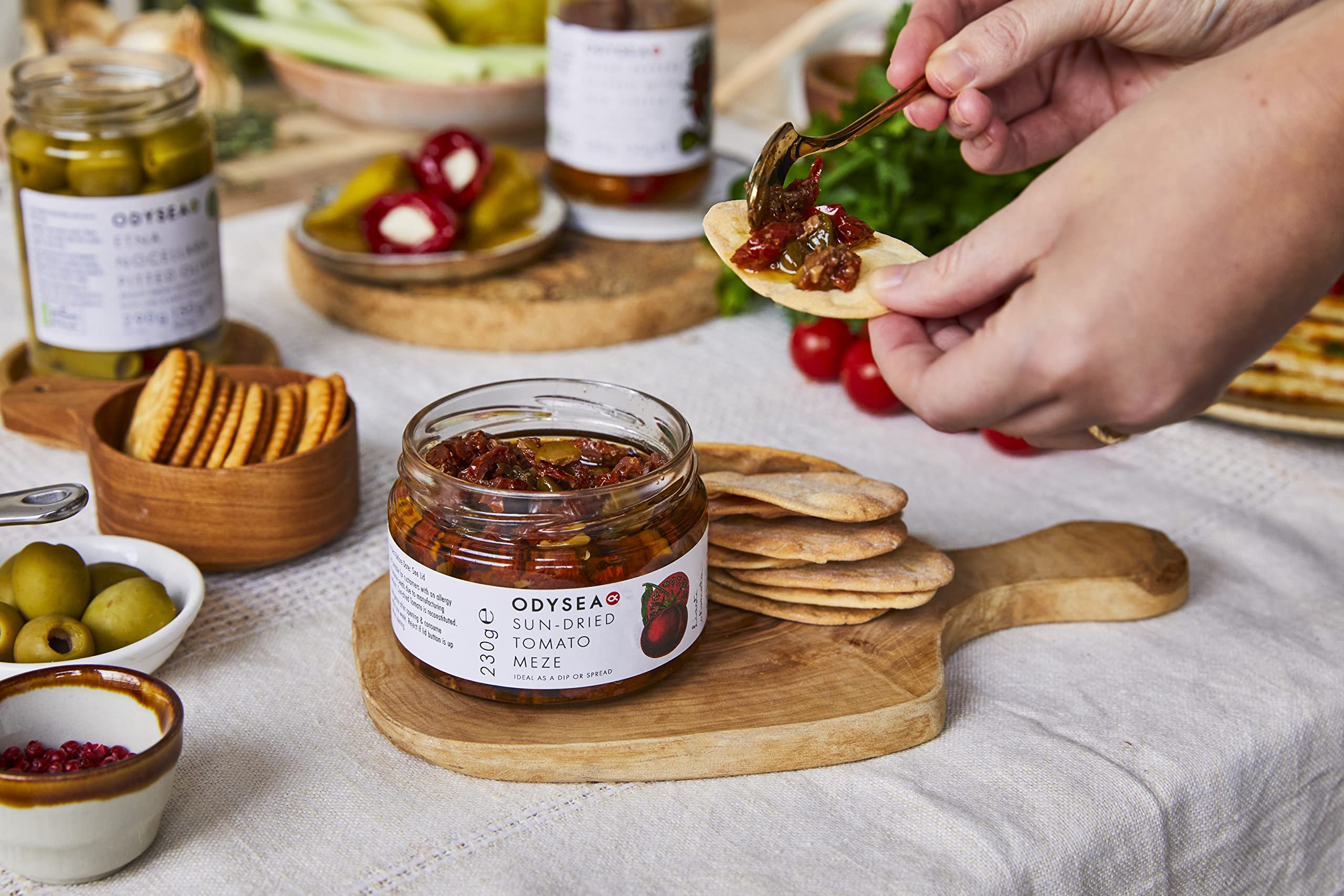 Odysea Sun-Dried Tomato Meze, Glass Jar, 230 g