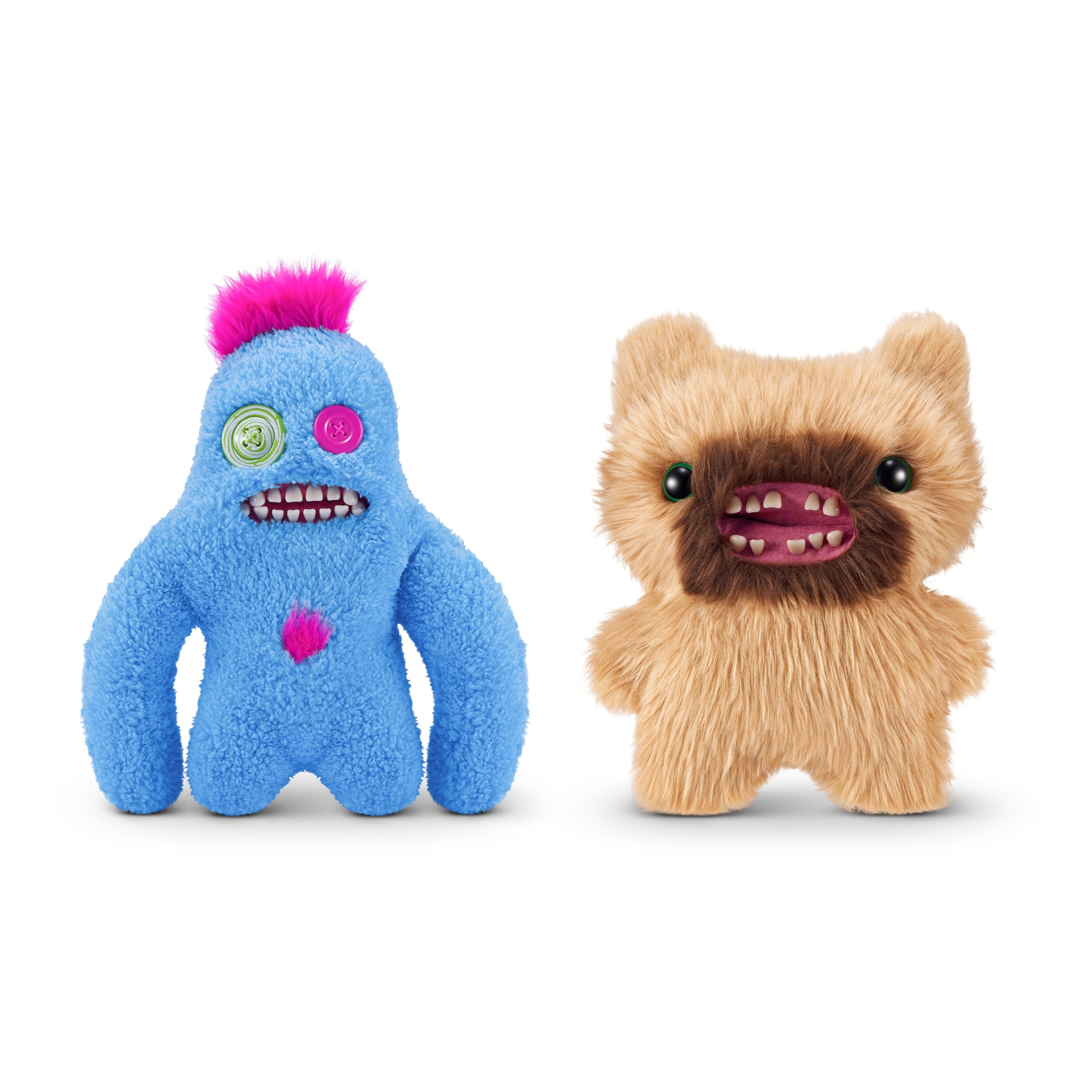 Fuggler Hairy Fuggs 2-Pack - 9-inch Funny Ugly Monster Plush Toys for Kids 4+ 7