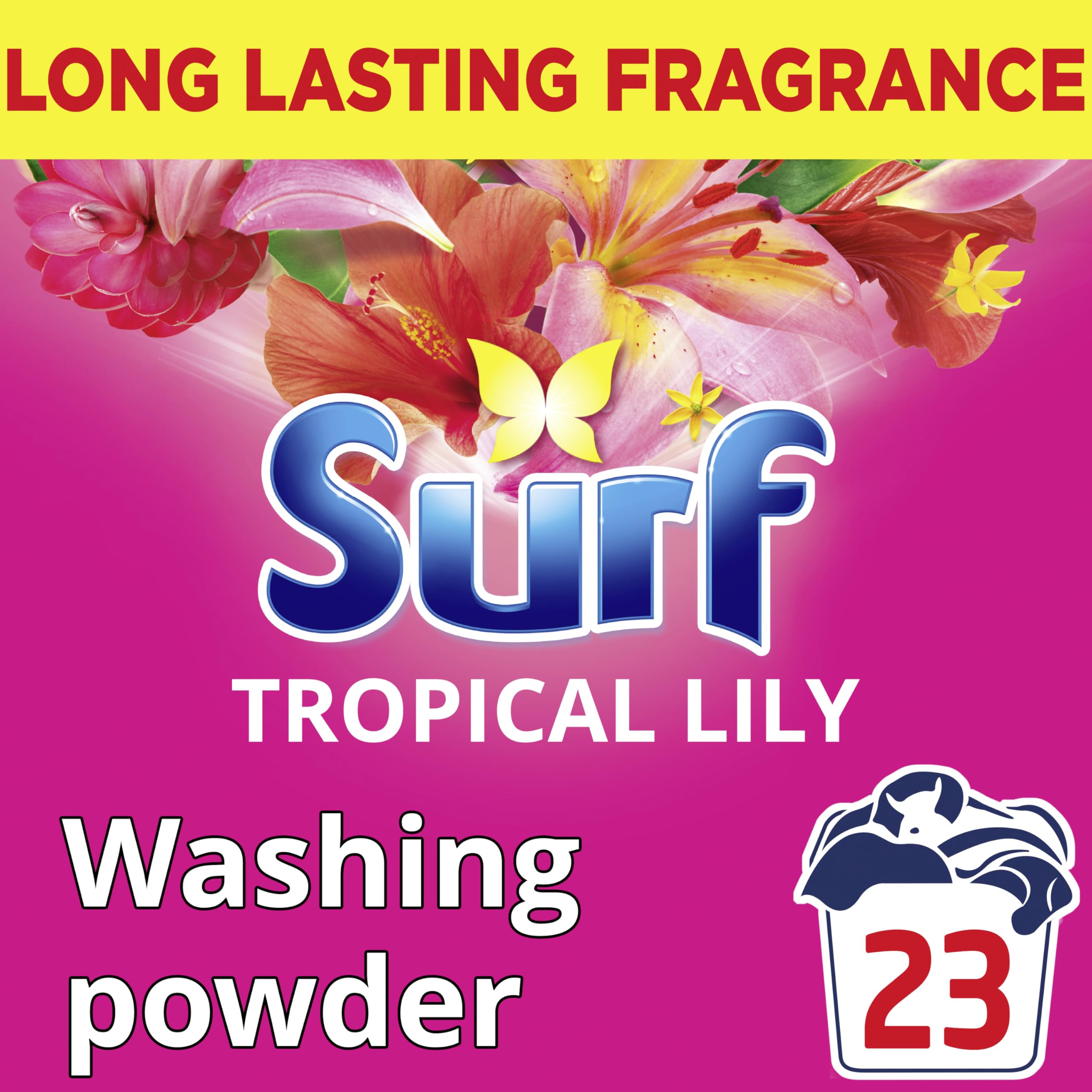 Surf Tropical Lily Washing Powder (1.15 kg) - Bio Laundry Detergent with Long-Lasting Fragrance