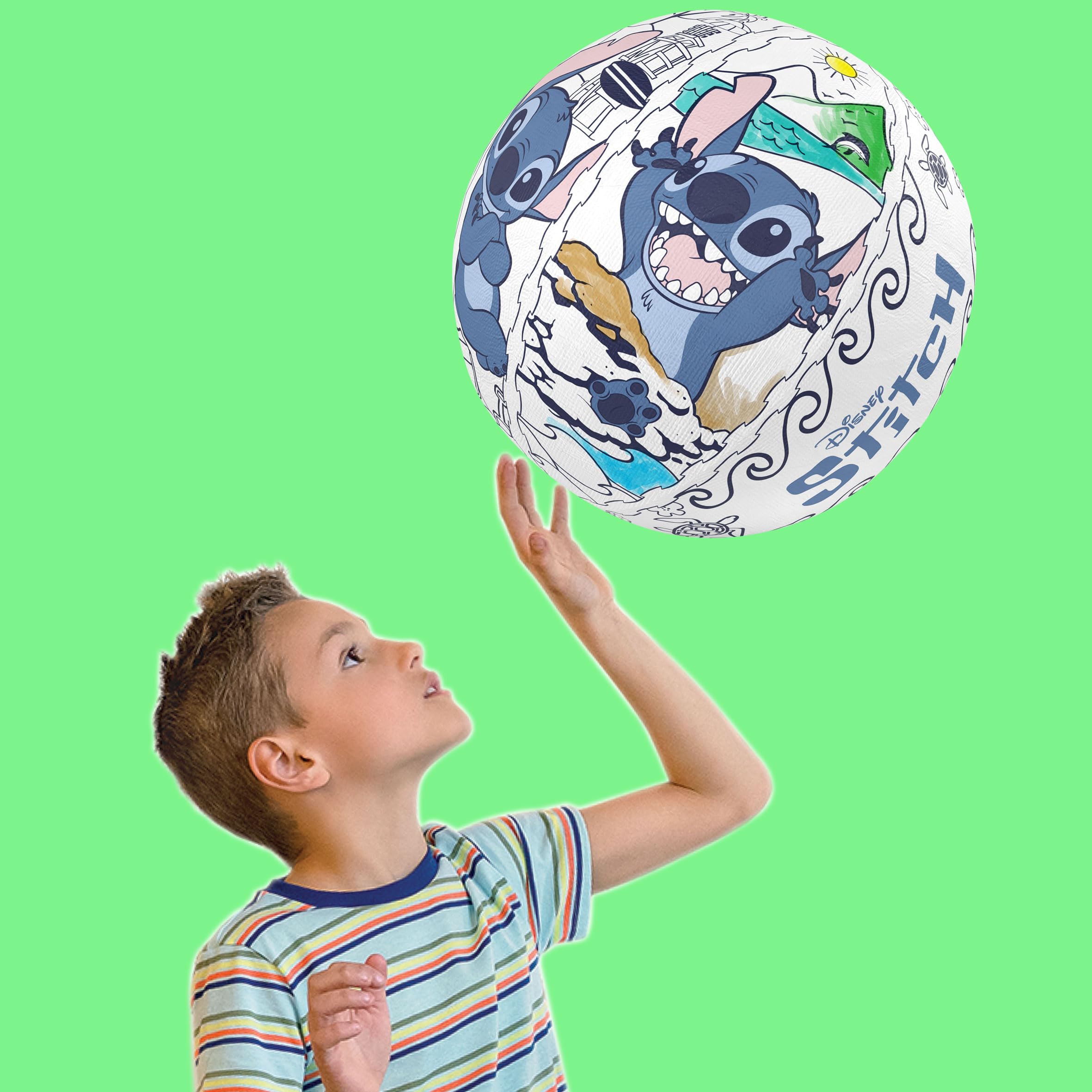 Disney Stitch Ollyball - Color-In Indoor Play Ball for Kids 4 Years and Up 3
