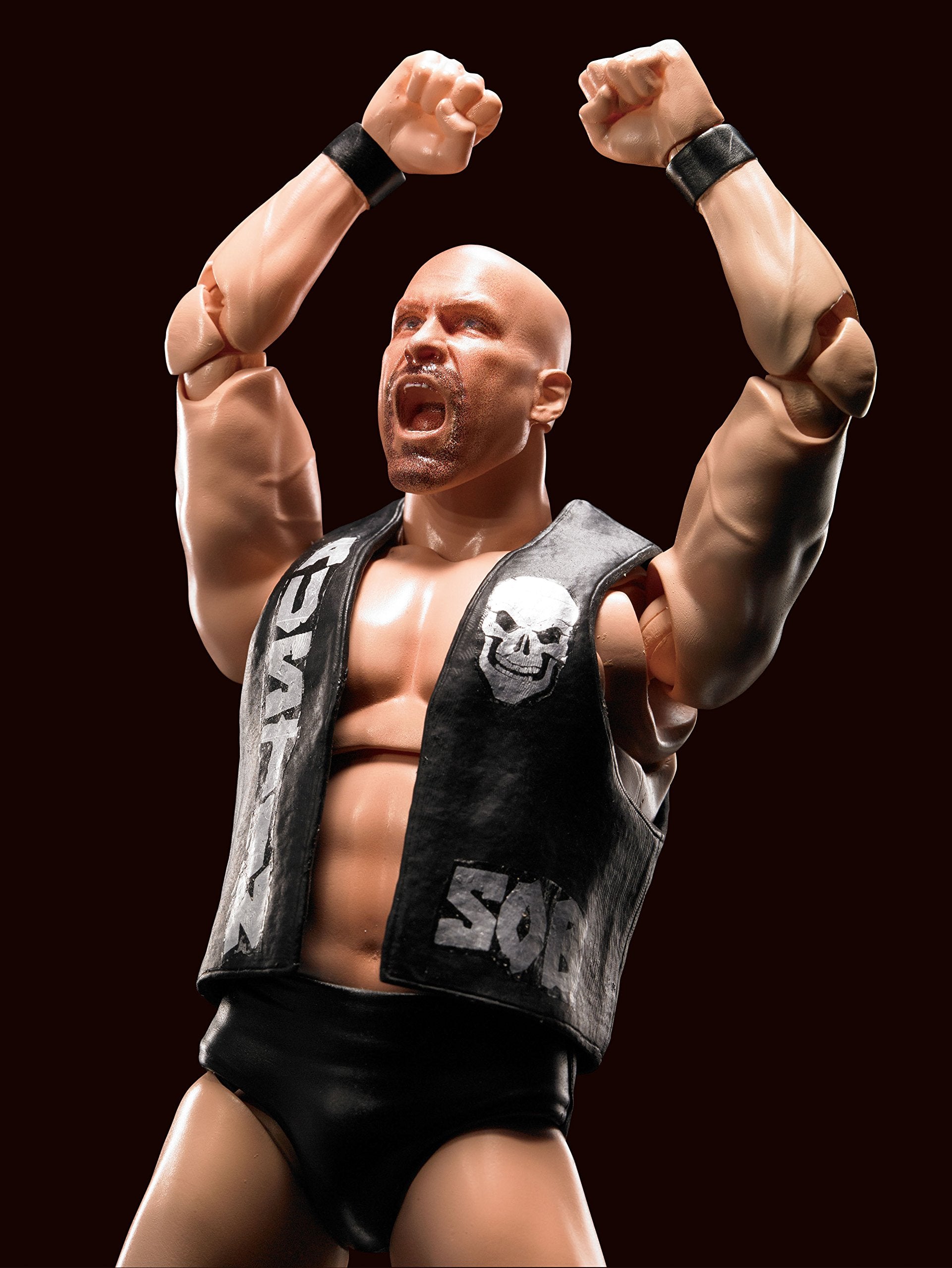 Tamashii Nations WWE Stone Cold Steve Austin S.H.Figuarts Action Figure - Fully Articulated Collectible for Ages 14+ 3