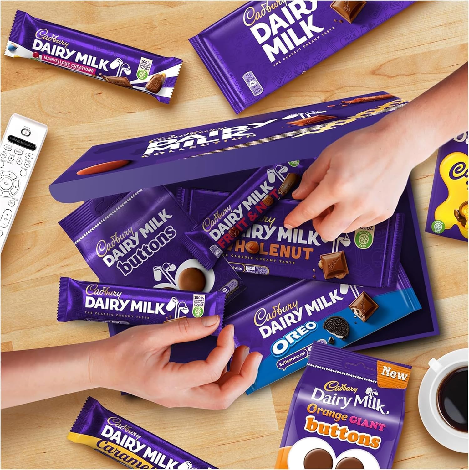 Cadbury Dairy Milk Big Night In Deluxe Hamper with 10 Assorted Chocolate Bars 5