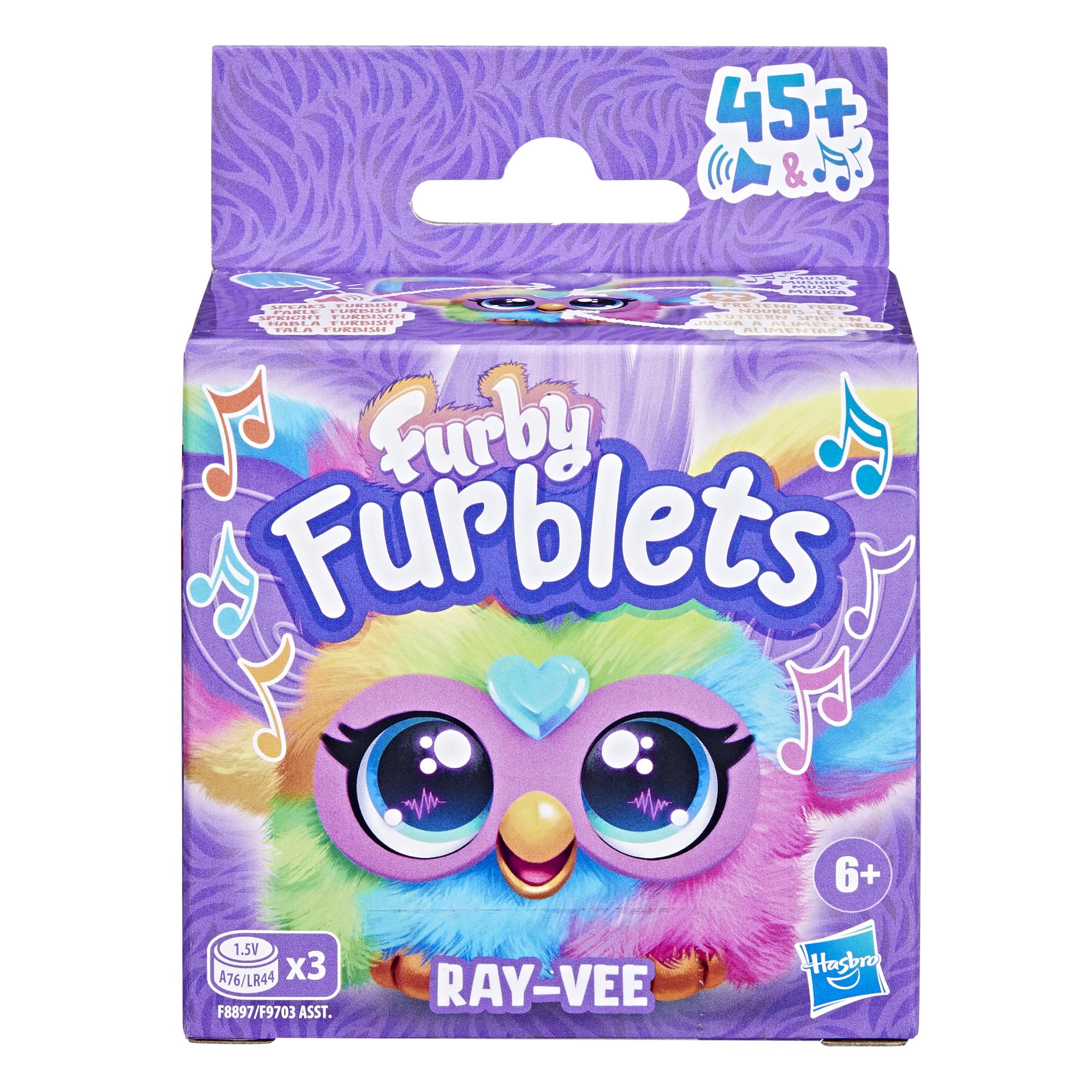 Furby Furblets Ooh-Koo, Luv-Lee and Ray-Vee Mini Electronic Music Toys 3
