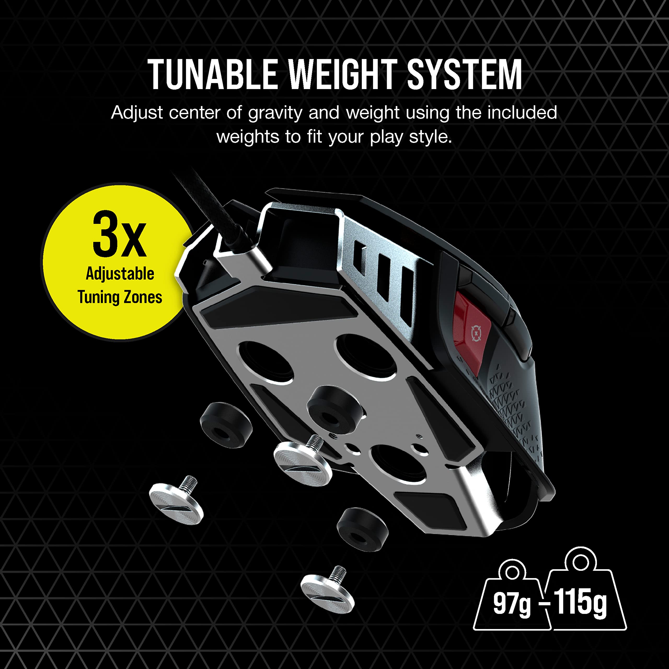 Corsair M65 RGB ULTRA Tunable FPS Gaming Mouse - CORSAIR MARKSMAN 26,000 DP 4