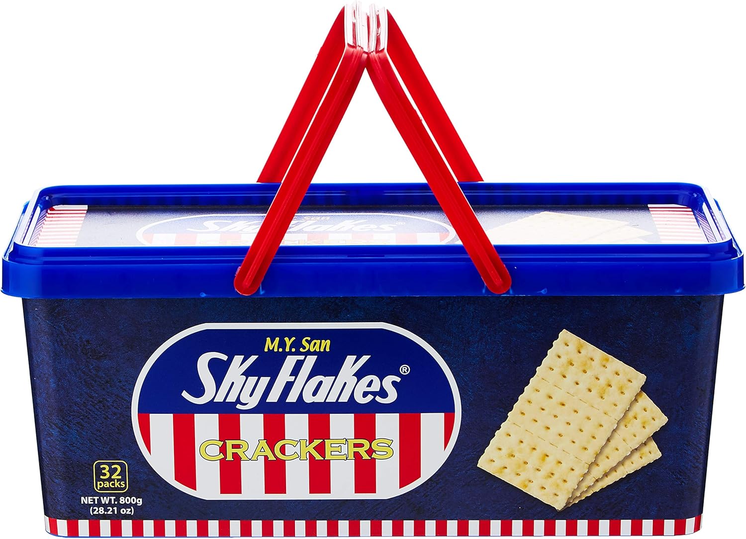 M.Y. San Skyflakes Cracker in Plastic Pail 800g